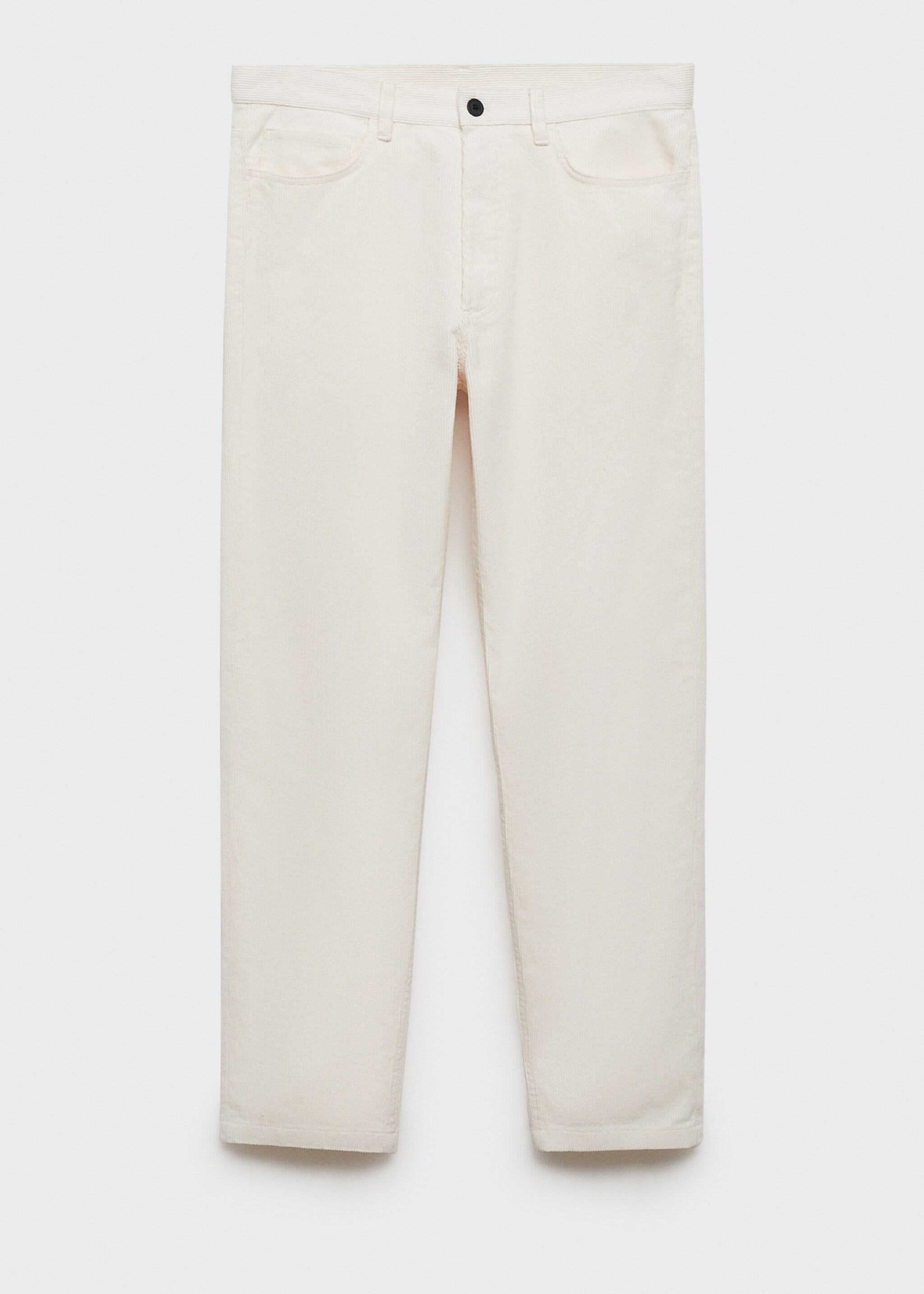 Corduroy regular-fit trousers - Article without model, Off White. Ref: 77027919-00.