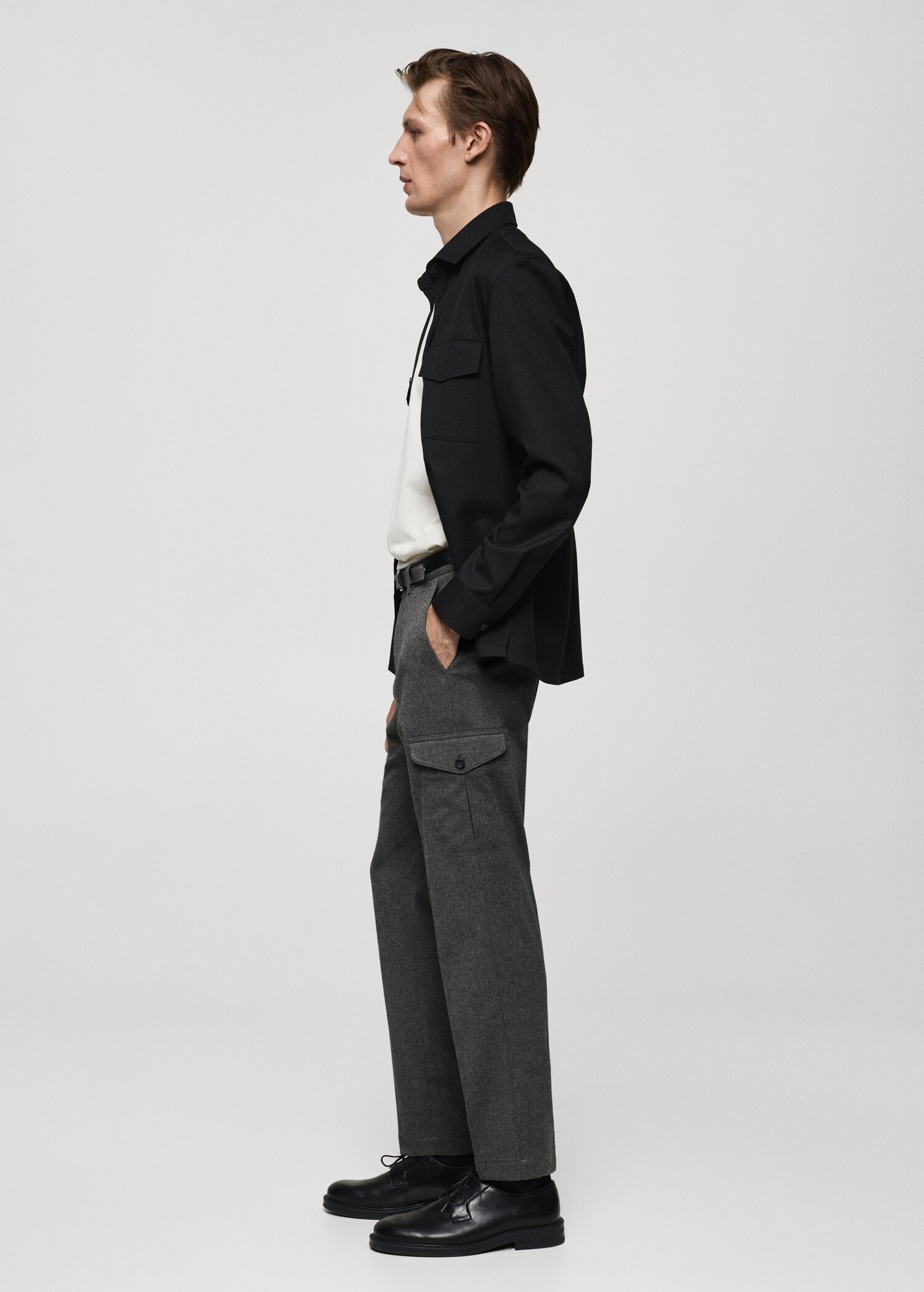 Flannel cargo trousers - Details of the article 2