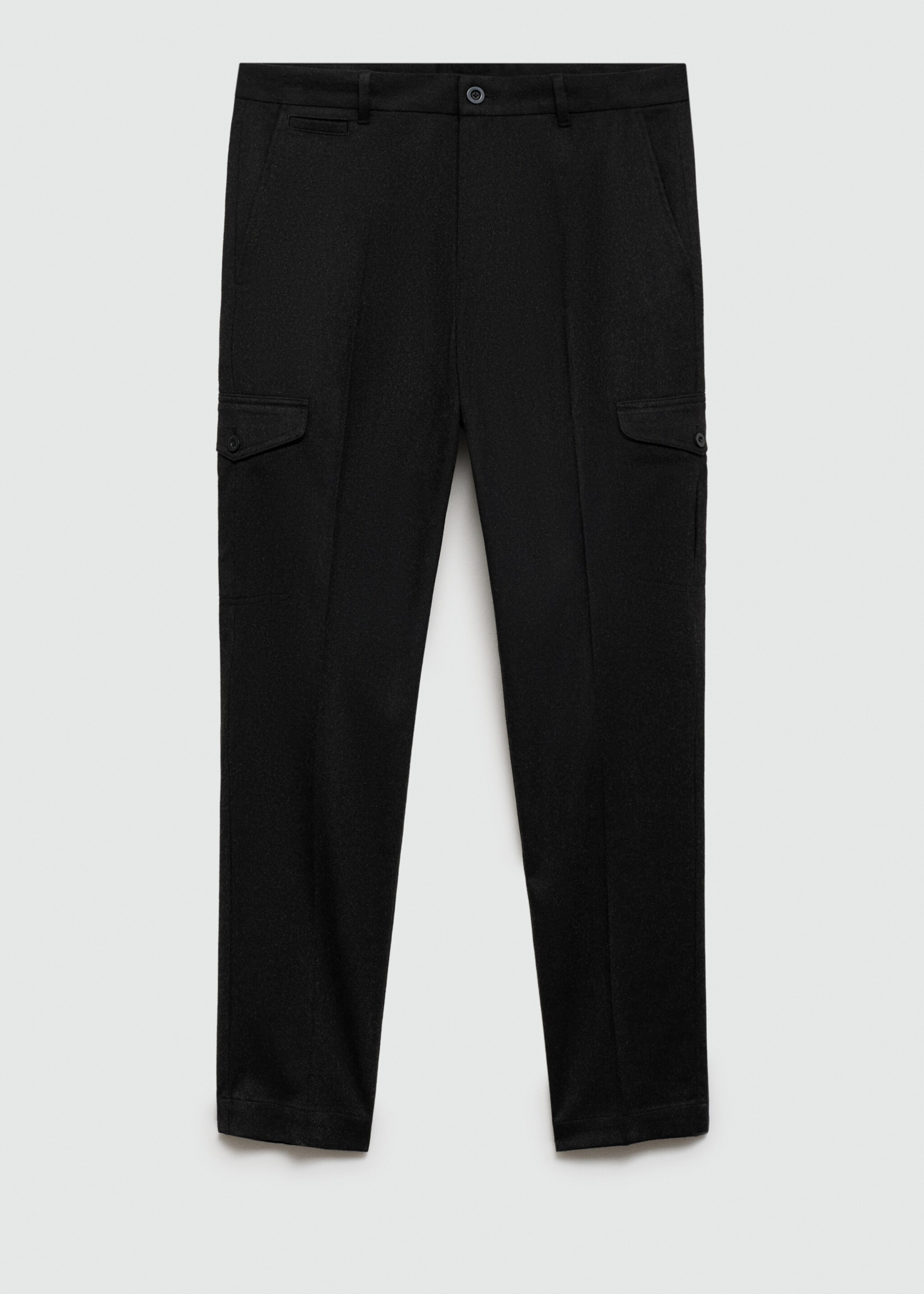 Pantalons cargo franel·la - Article sense model, Gris fosc vigoré. Ref: 77027920-00.