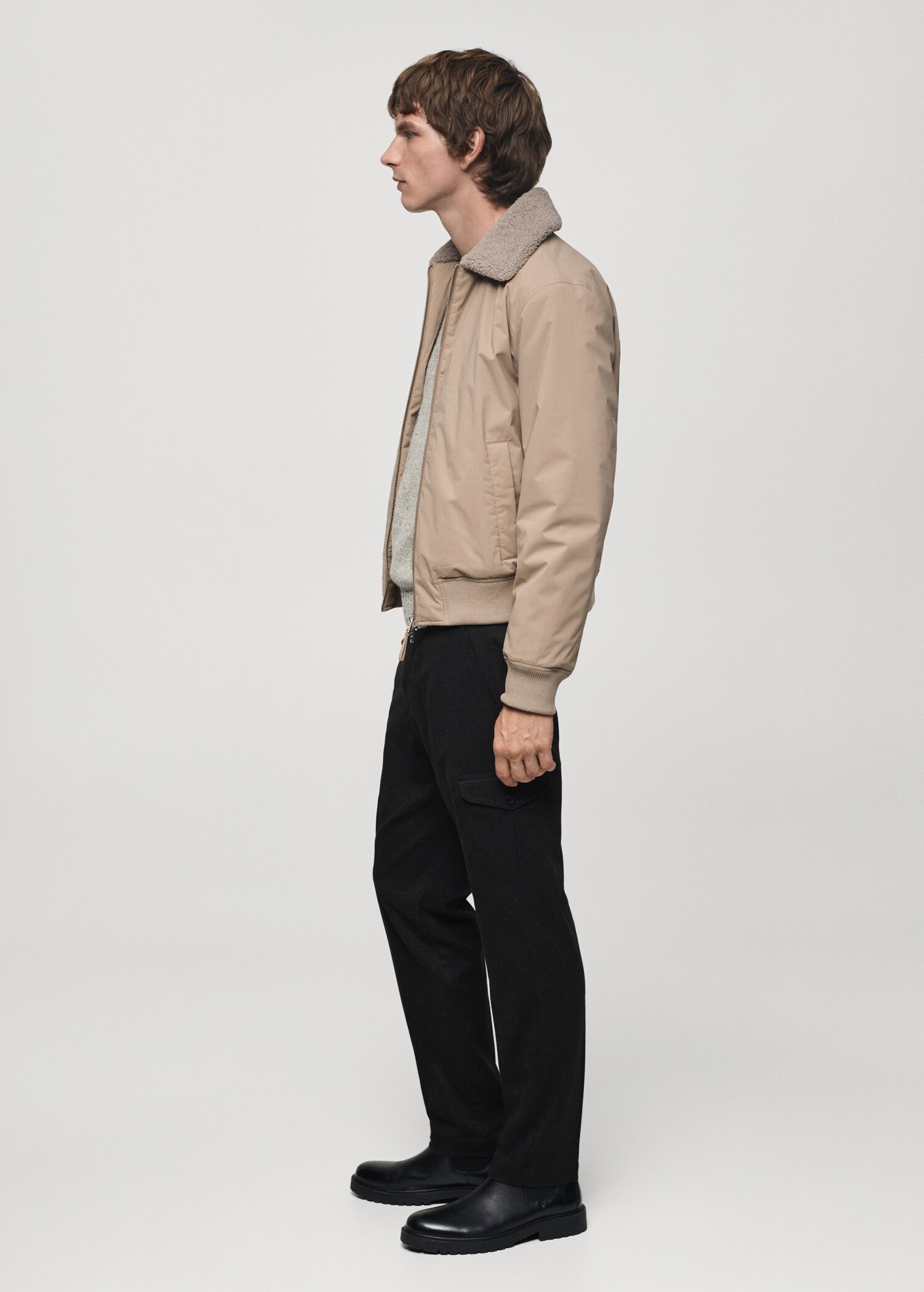 Flannel cargo trousers - Details of the article 6