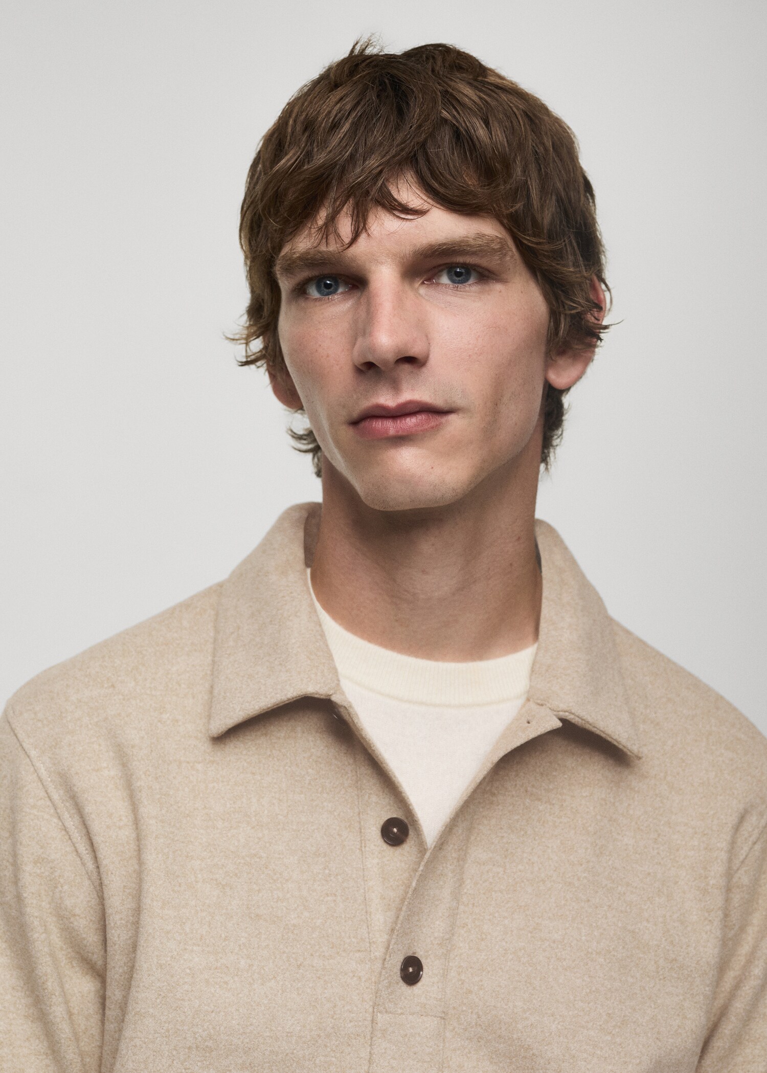 Regular Fit-Poloshirt aus Sweatshirt-Gewebe - Detail des Artikels 1