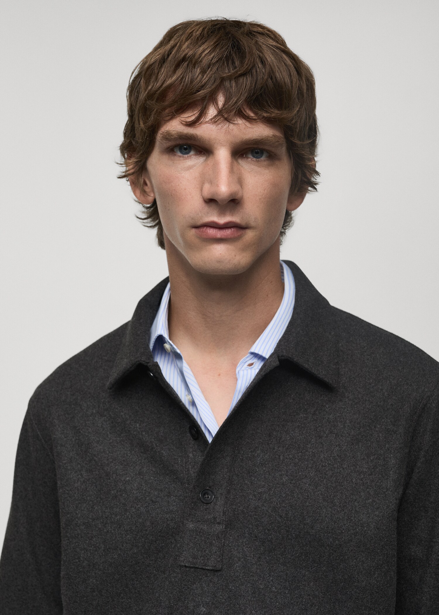 Regular Fit-Poloshirt aus Sweatshirt-Gewebe - Detail des Artikels 1