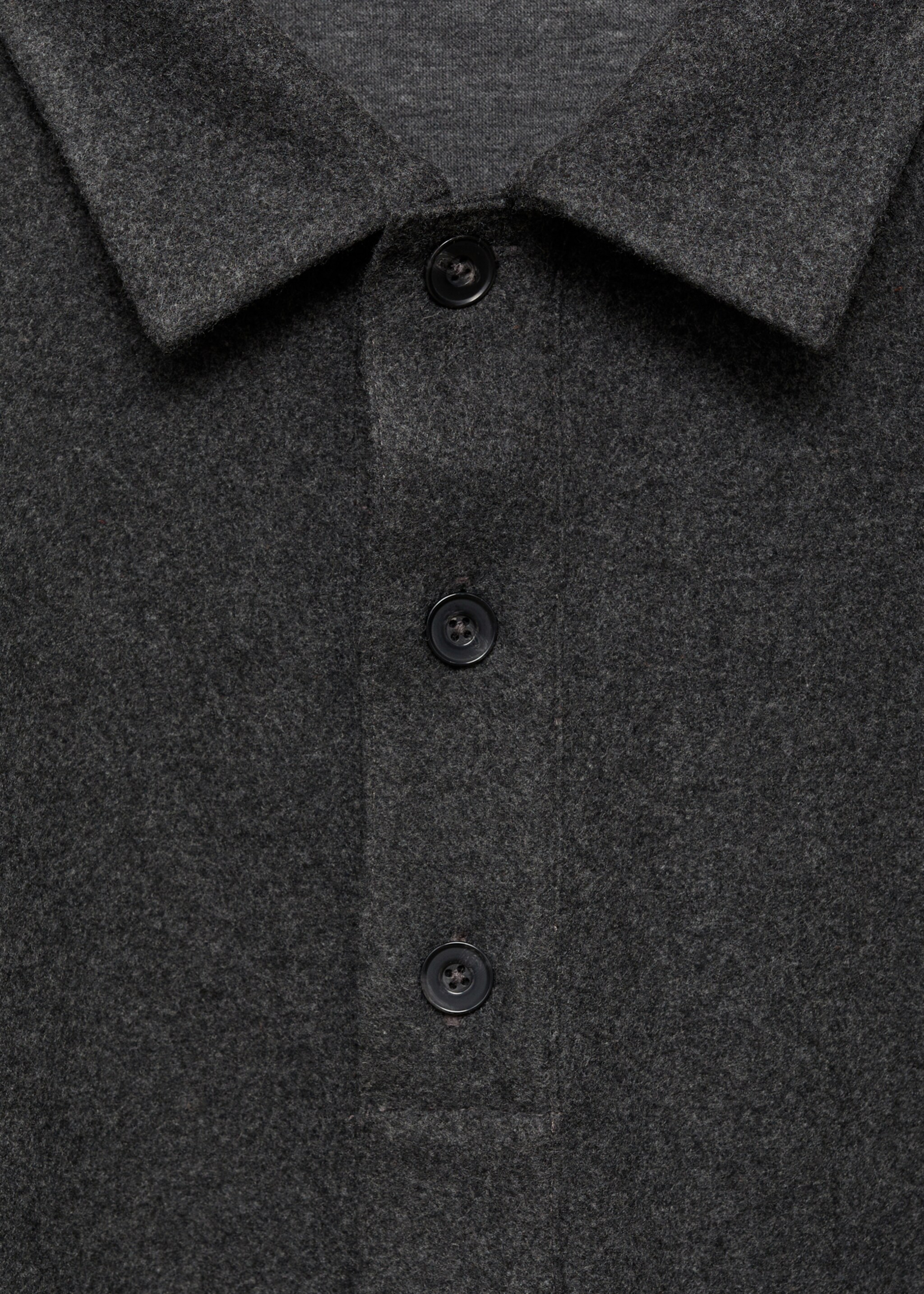 Πόλο regular fit ύφασμα φούτερ - Λεπτομέρεια του προϊόντος 8, Ανθρακί. Ref: 77027925-00.