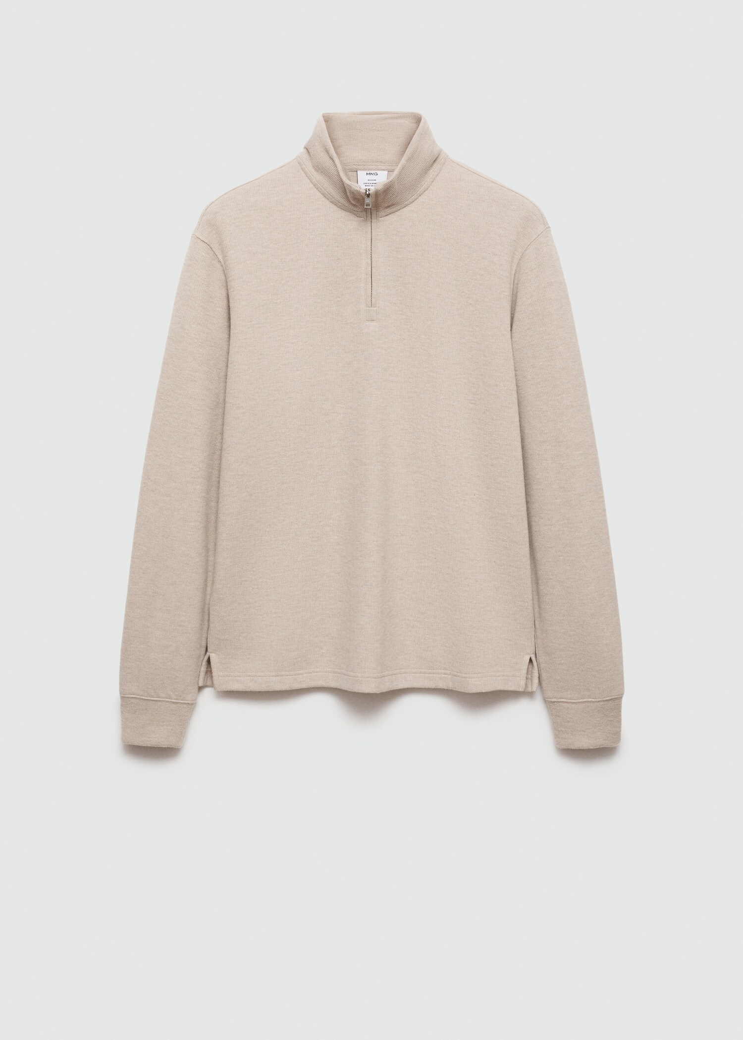 Sudadera canalé cuello chimenea - Artículo sin modelo