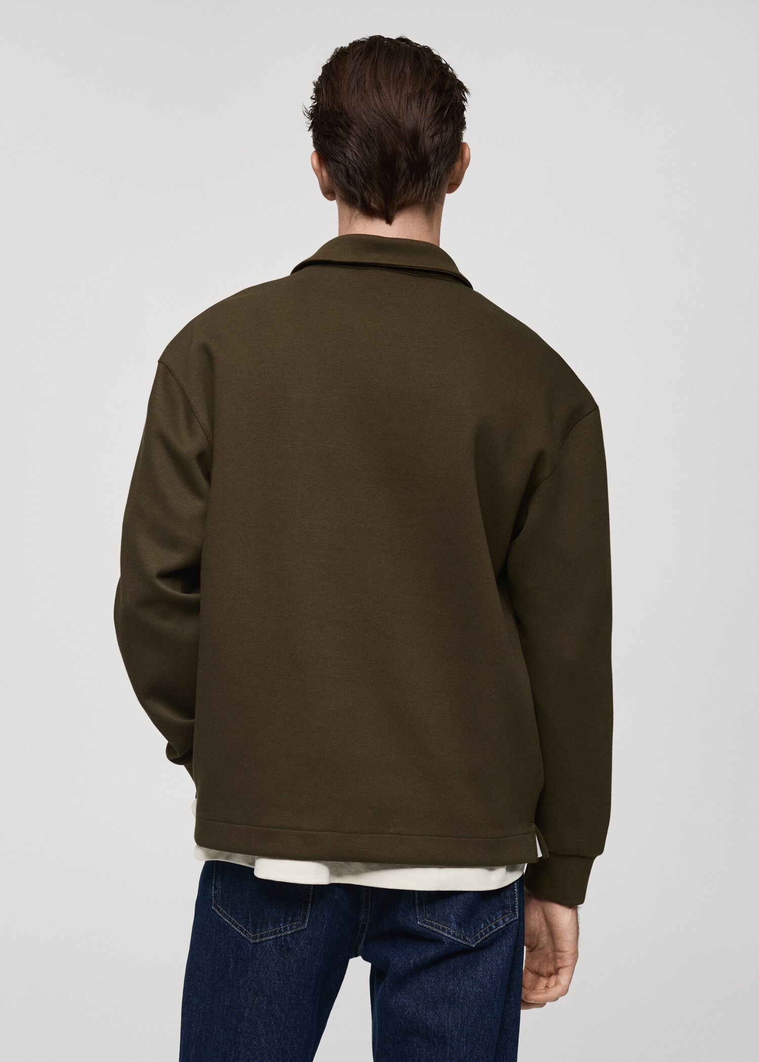 Sudadera polo relaxed fit - Reverso del artículo