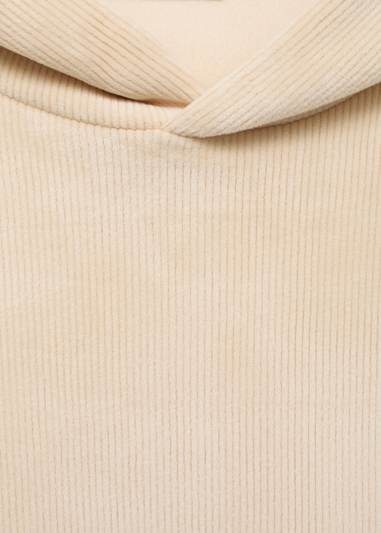 Sweat-shirt capuche velours côtelé - Détail de l'article 8