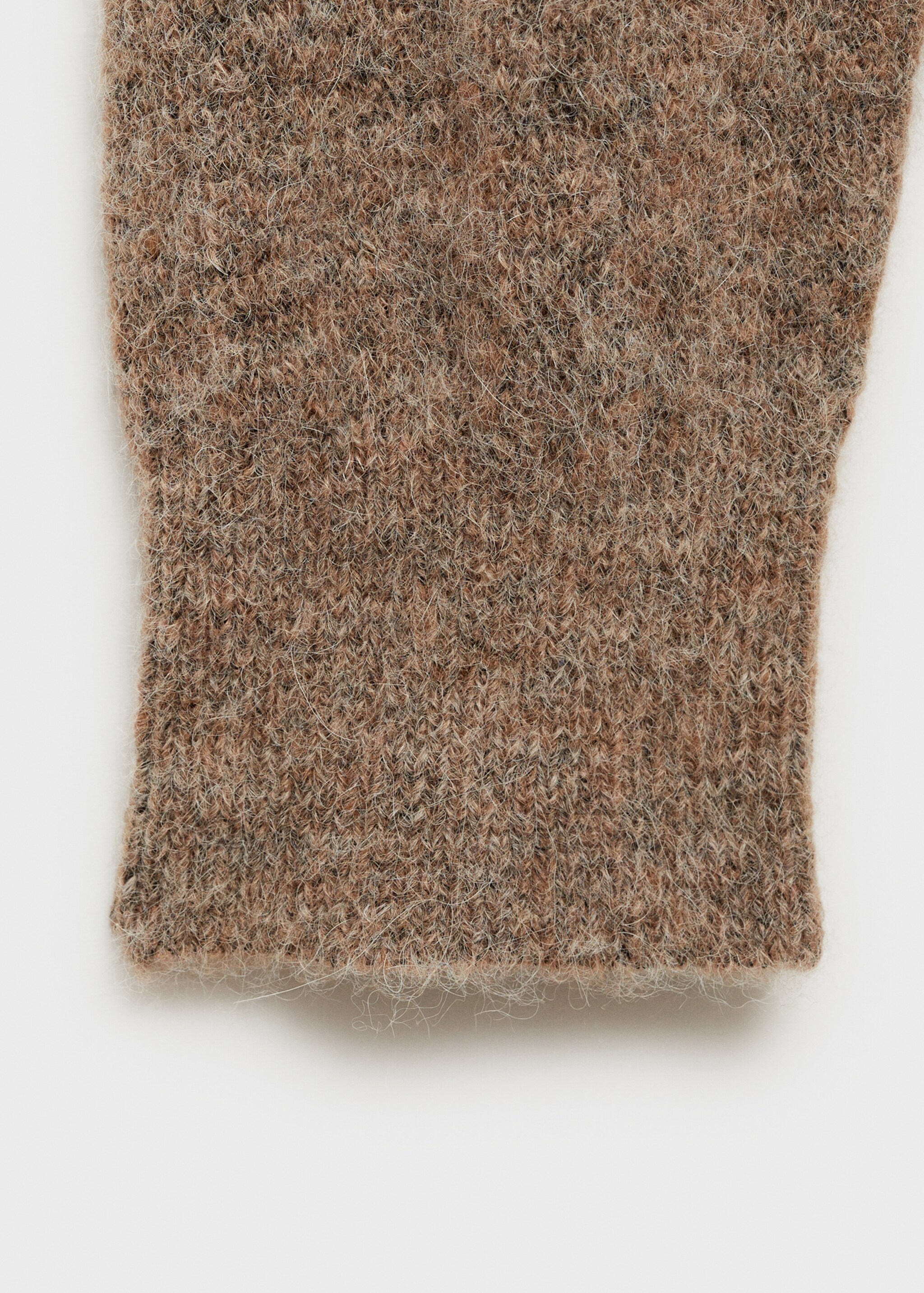 Jersei polo barreja alpaca i llana - Detall de l'article 0, Gris visó. Ref: 77027930-00.