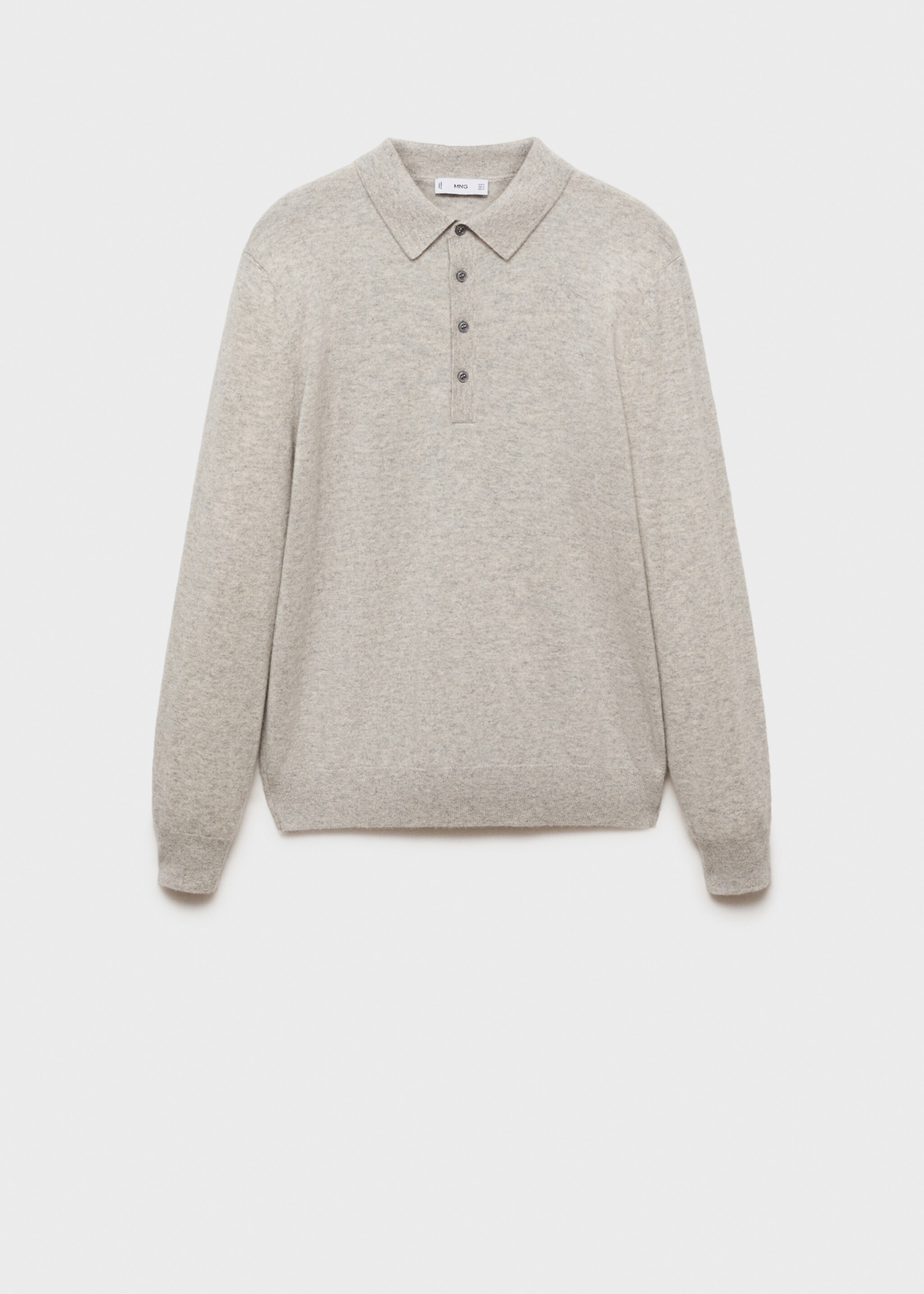 Jersey polo 100% cashmere - Artículo sin modelo, Gris. Ref: 77027933-00.
