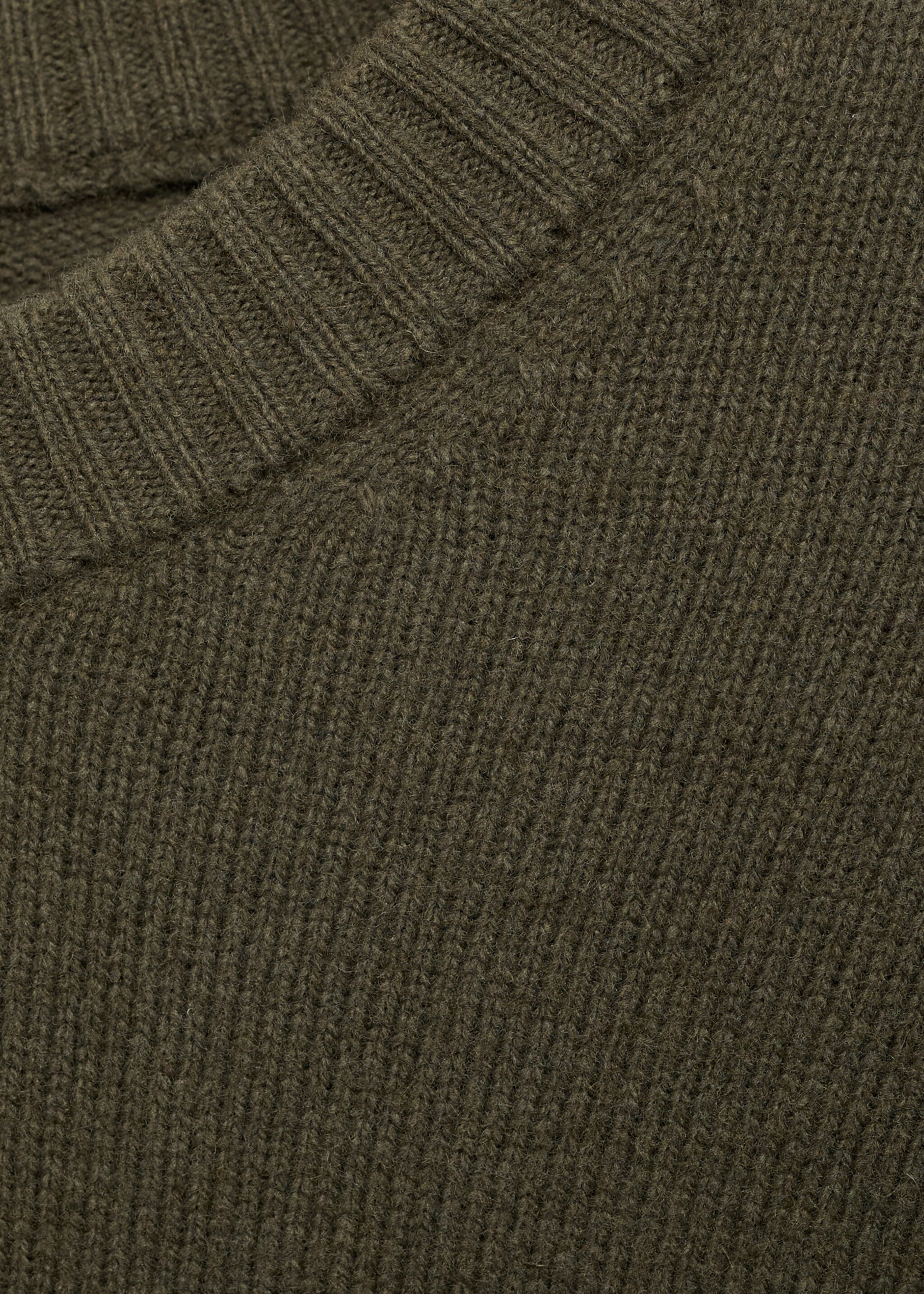 Natural fibre coaster sweater - Details of the article 8, Khaki. Ref: 77027934-00.