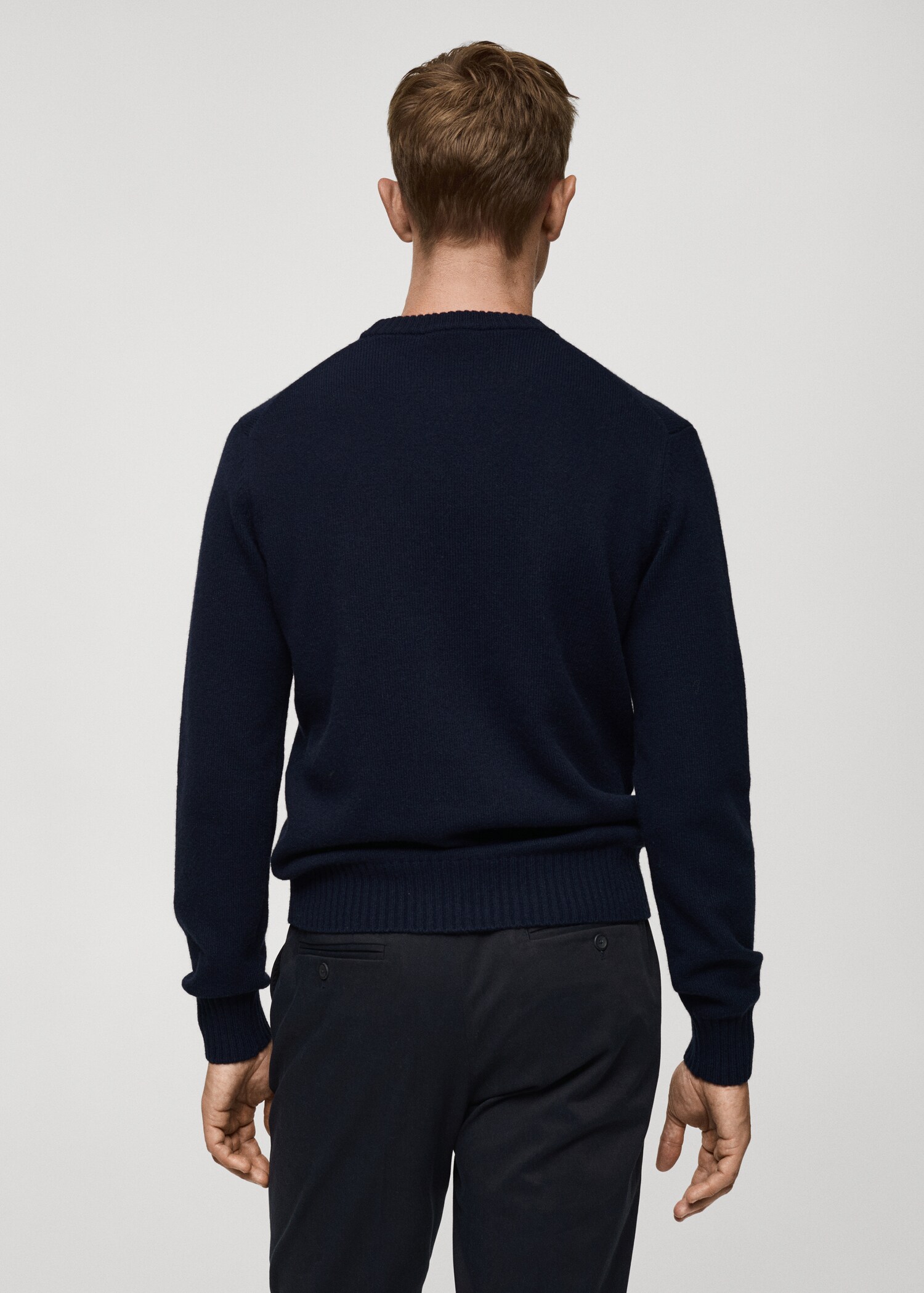 Strickpullover aus Wollgemisch - Rückseite des Artikels