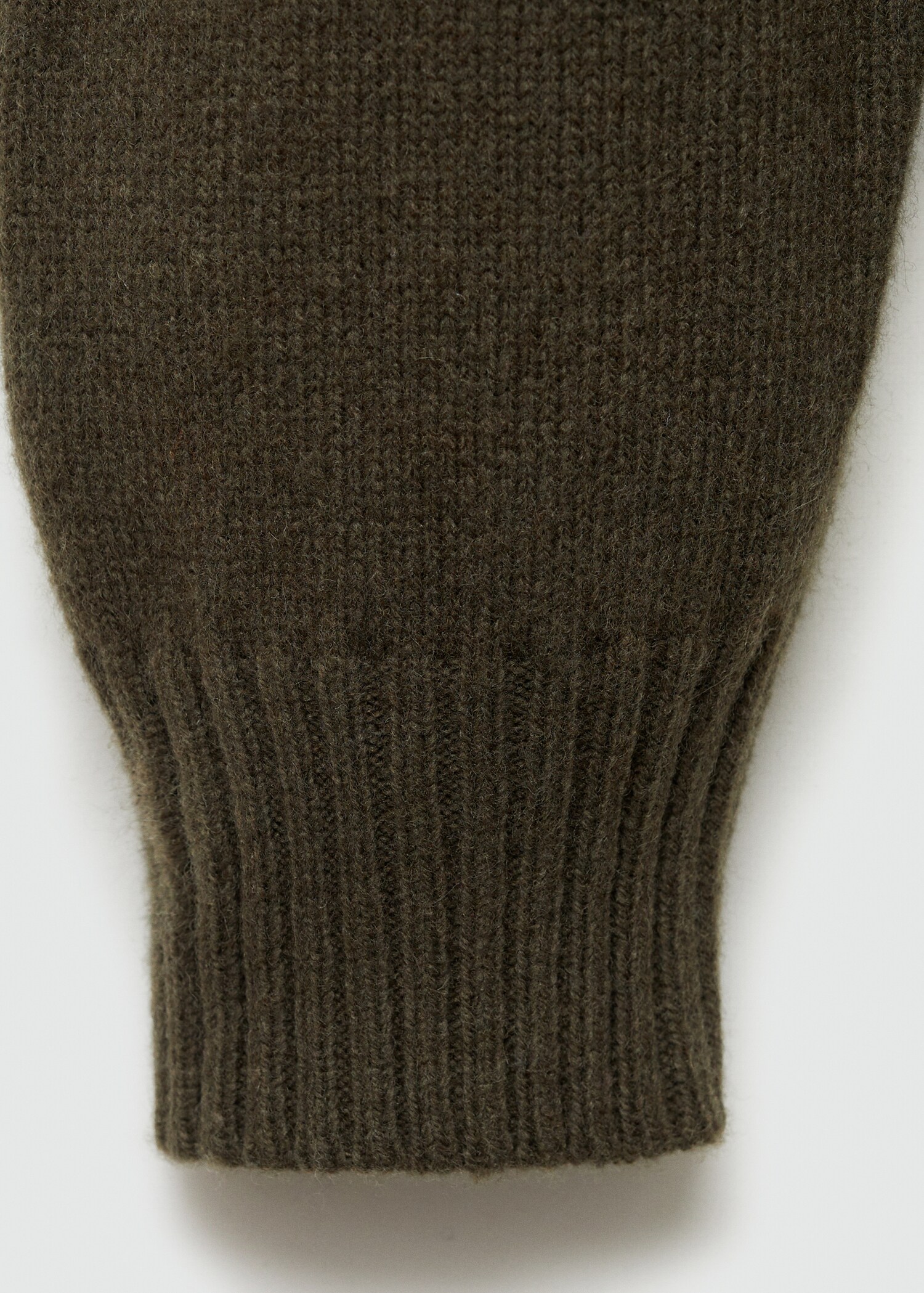 Wool sweater with perkins neck - Details of the article 0