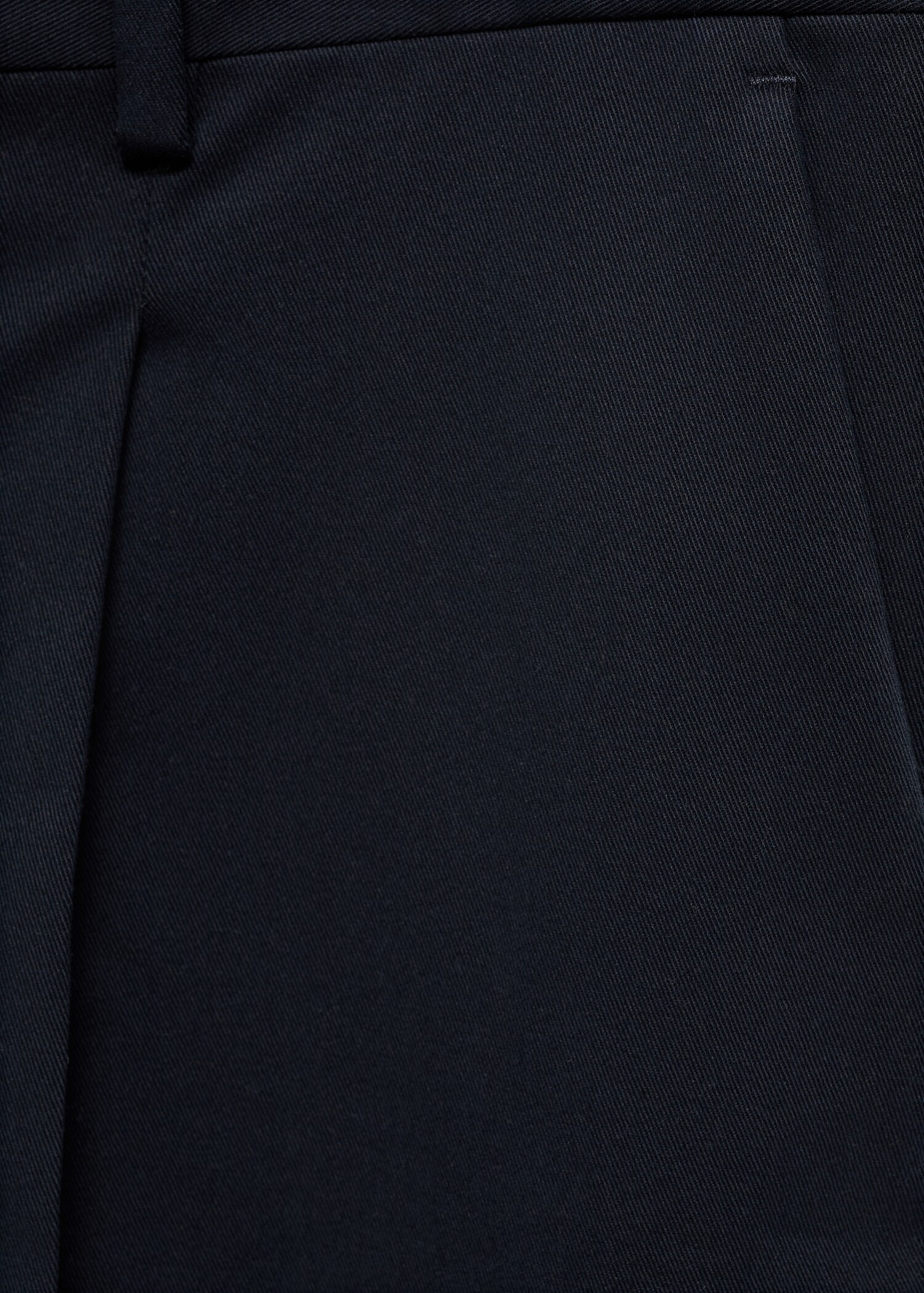 Cotton twill pleated trousers - Details of the article 0