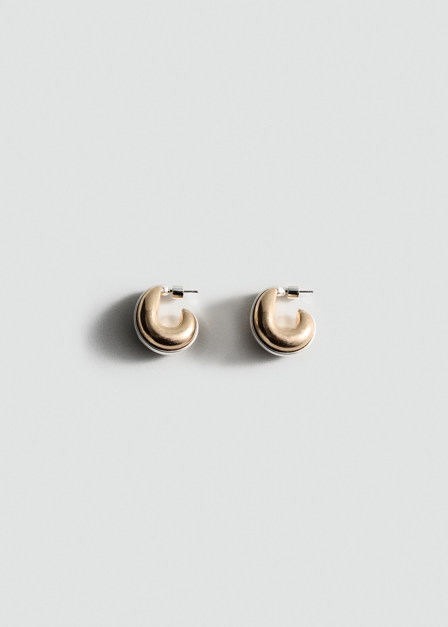 Two-tone hoop earrings - Article without model