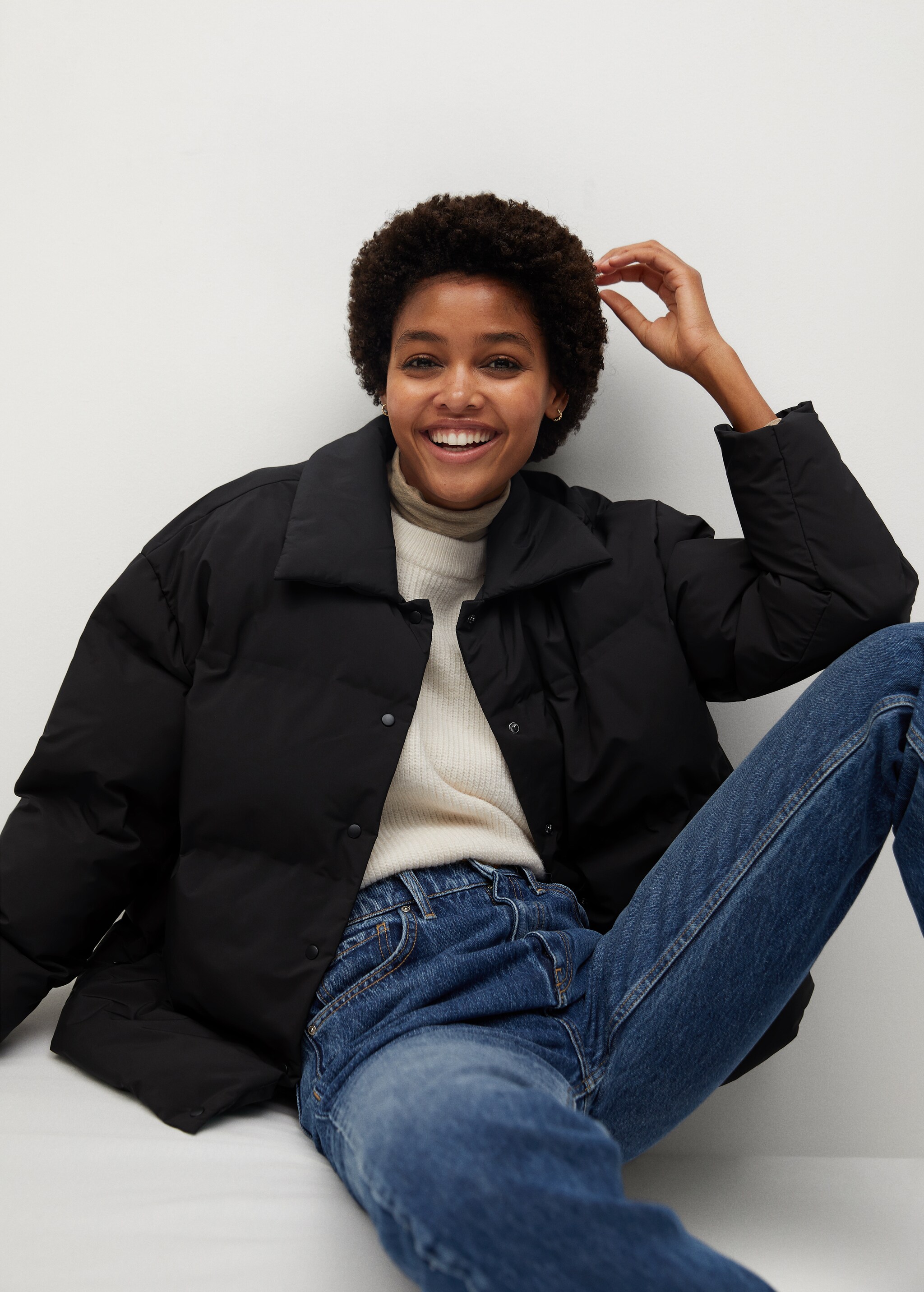 Prošívaný anorak oversize - Detail zboží 4