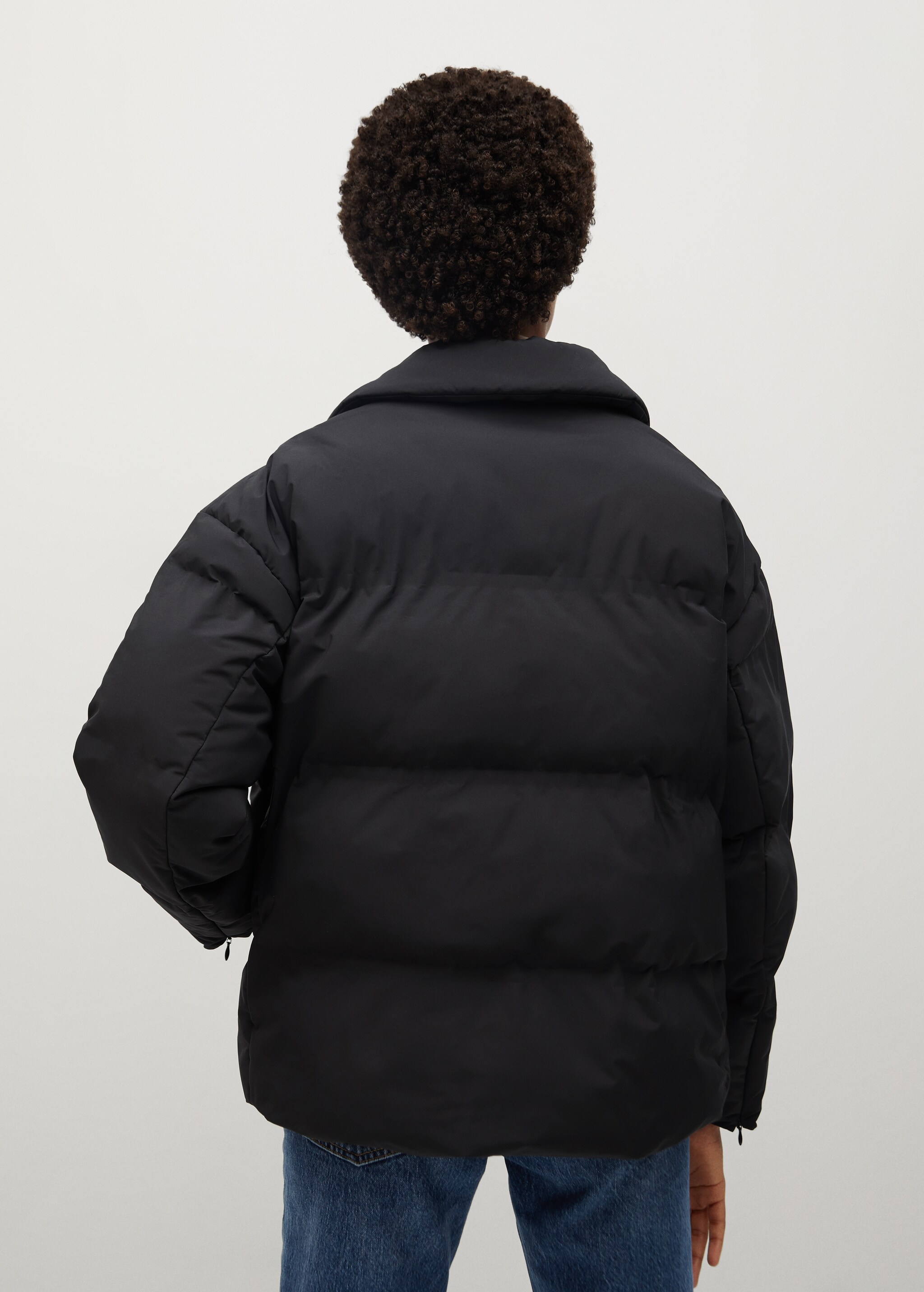 Prošívaný anorak oversize - Zadní strana zboží
