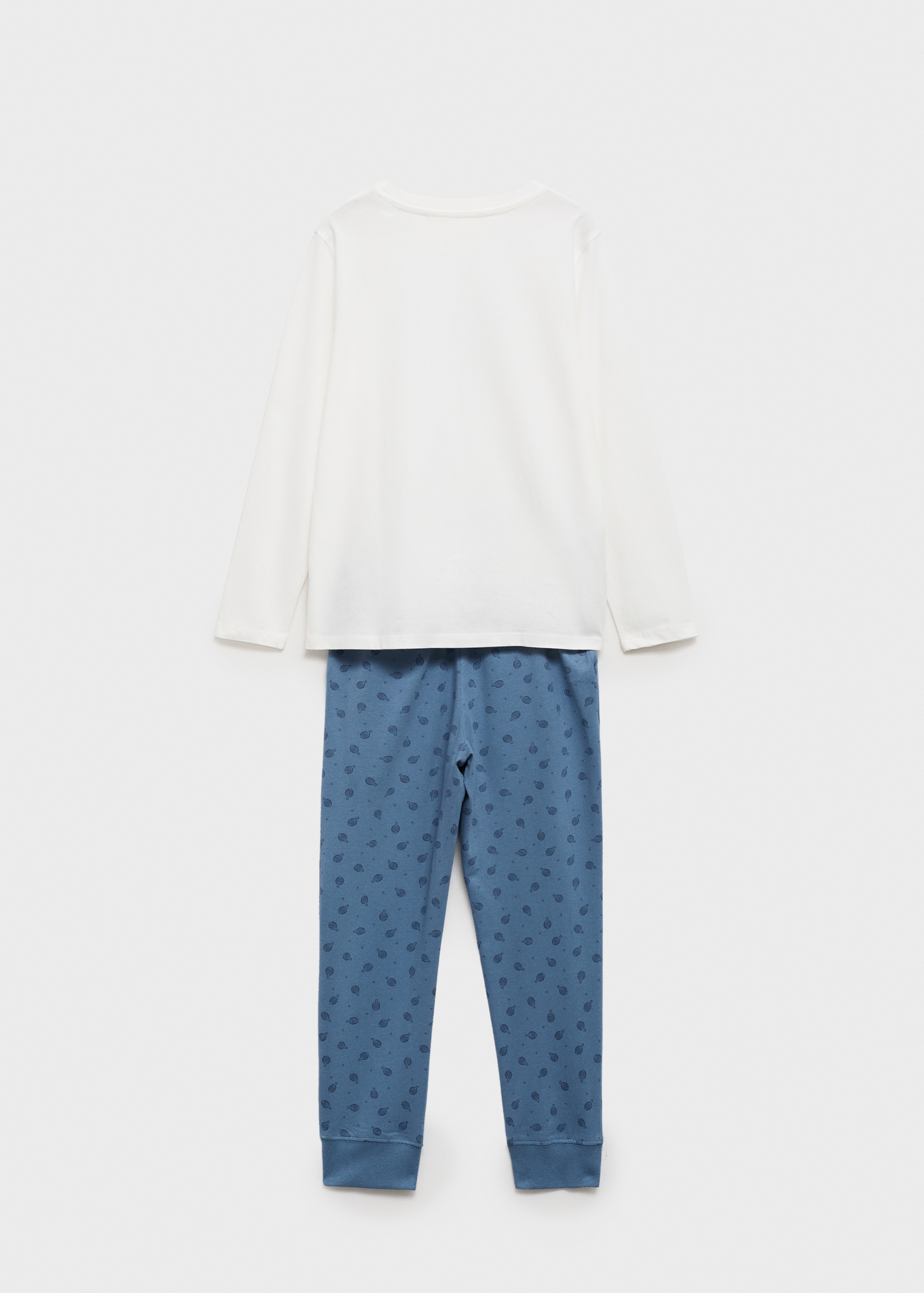 Pijama llarg estampat - Revers de l'article