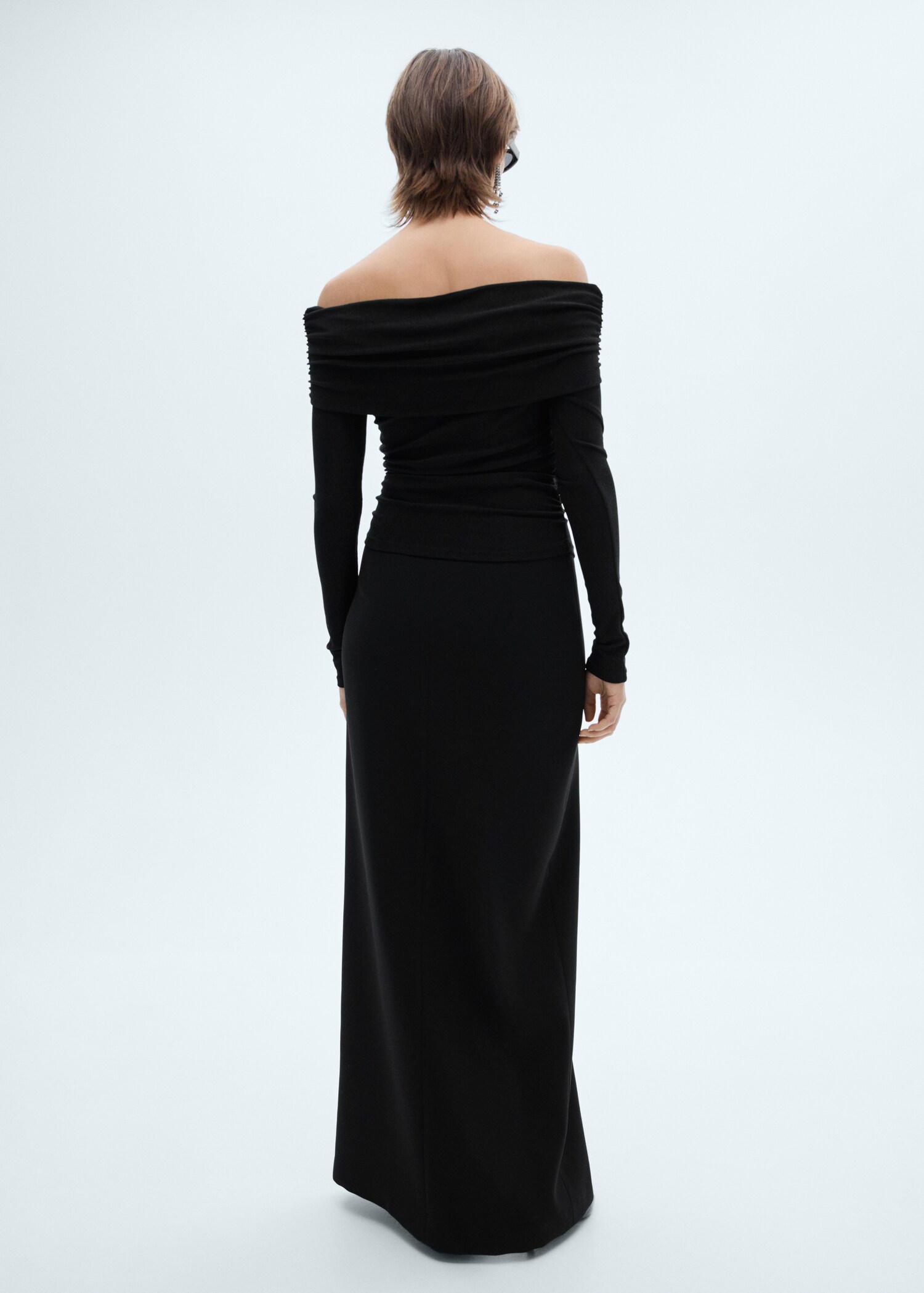 Lurex off-the-shoulder top - Reverse of the article