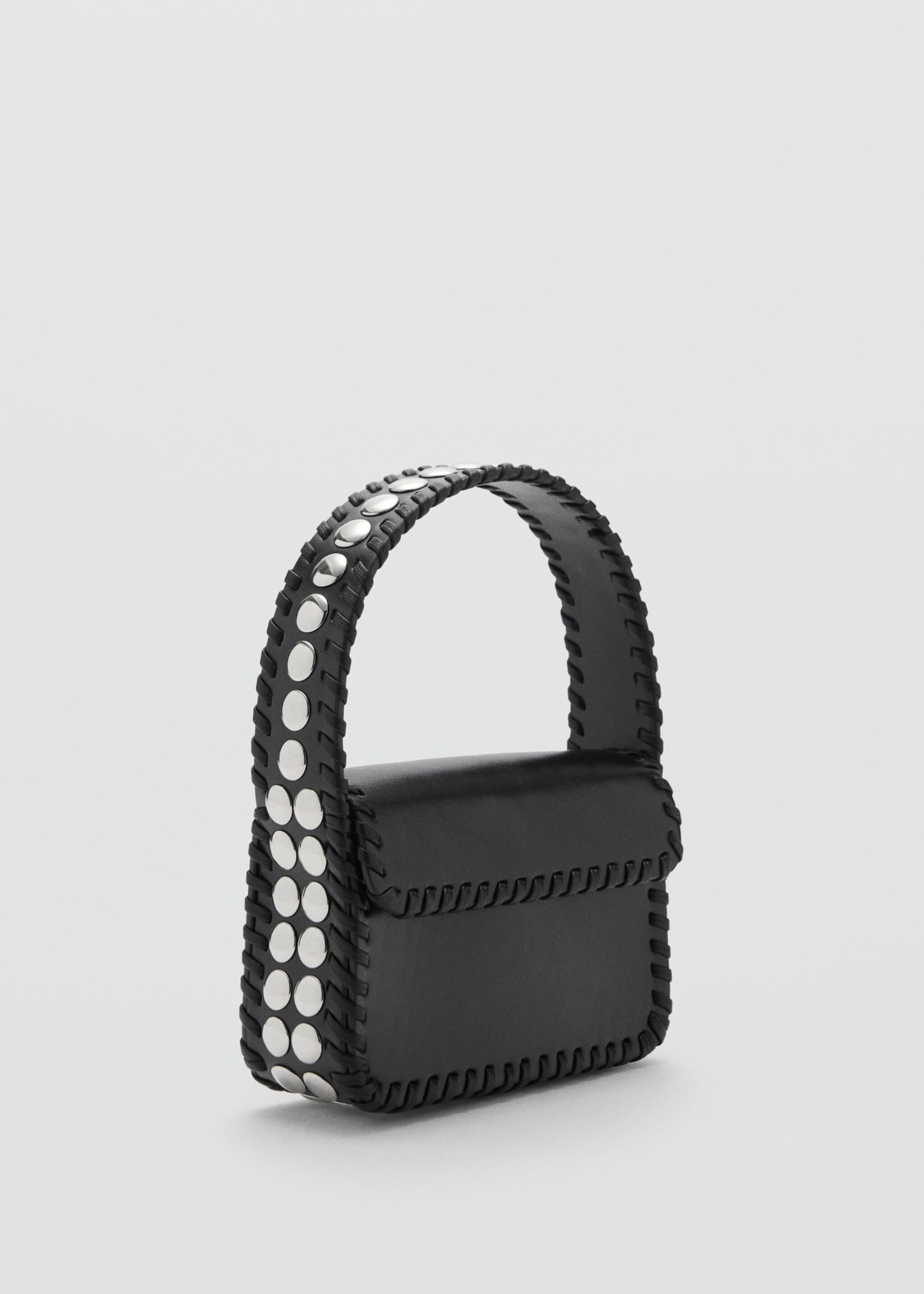 Studded handbag - Medium plane, Black. Ref: 77028268-00.