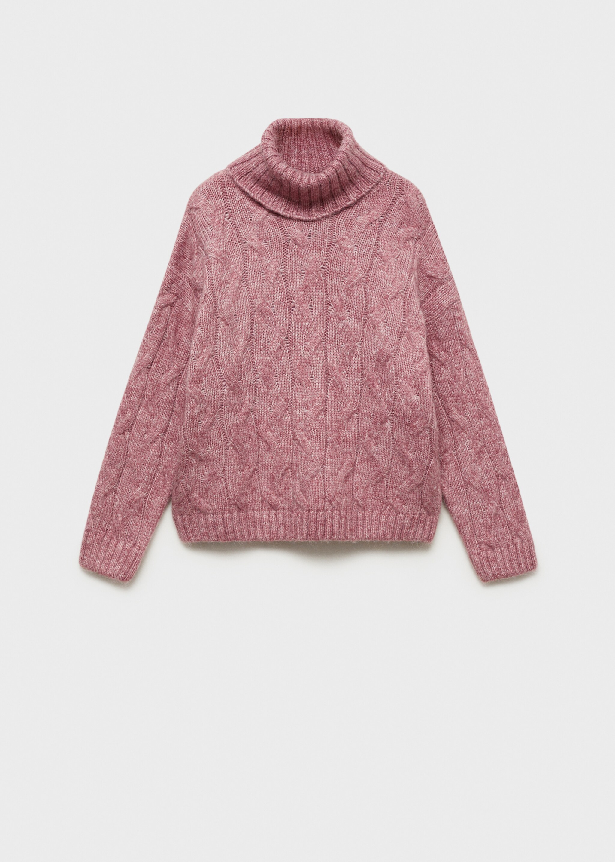 Gebreide kabeltrui - Artikel zonder model, Roze. Ref: 77028271-00.