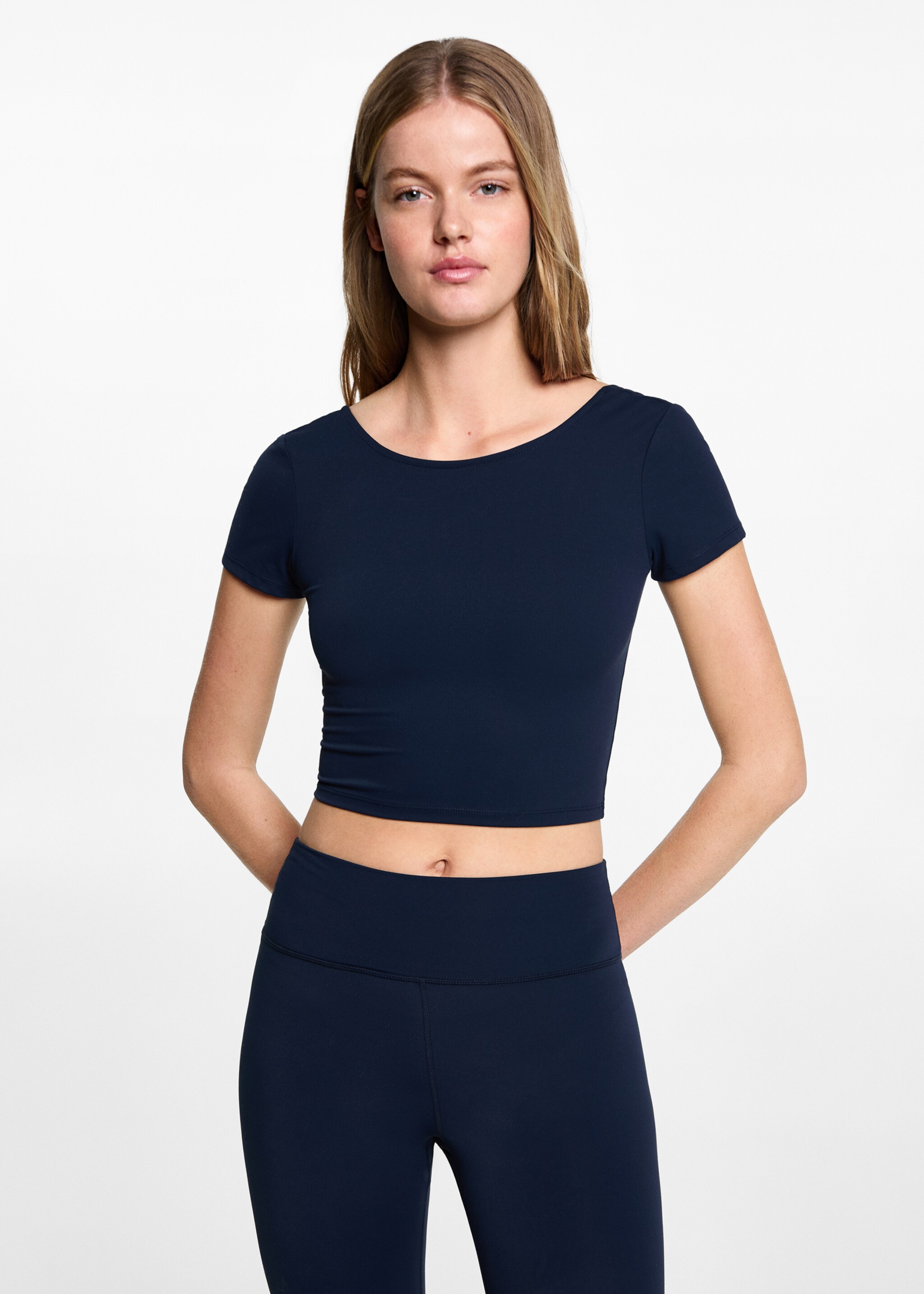 Top deportivo - Plano medio, Azul marino oscuro. Ref: 77028273-00.