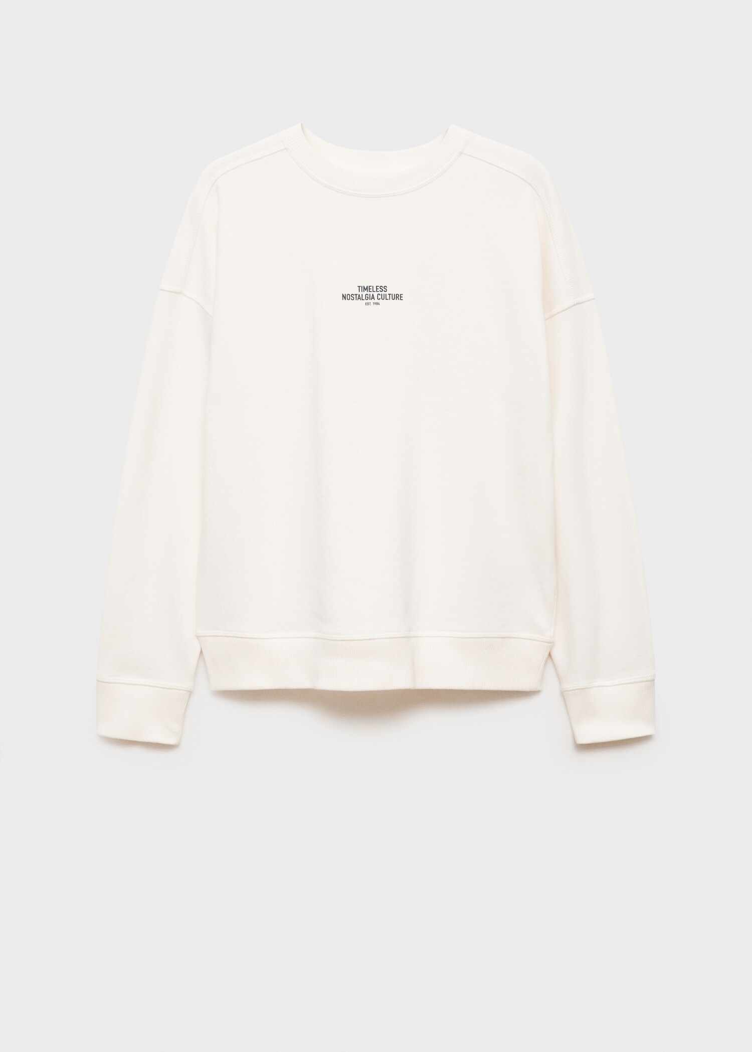 Printed cotton sweatshirt - Article without model