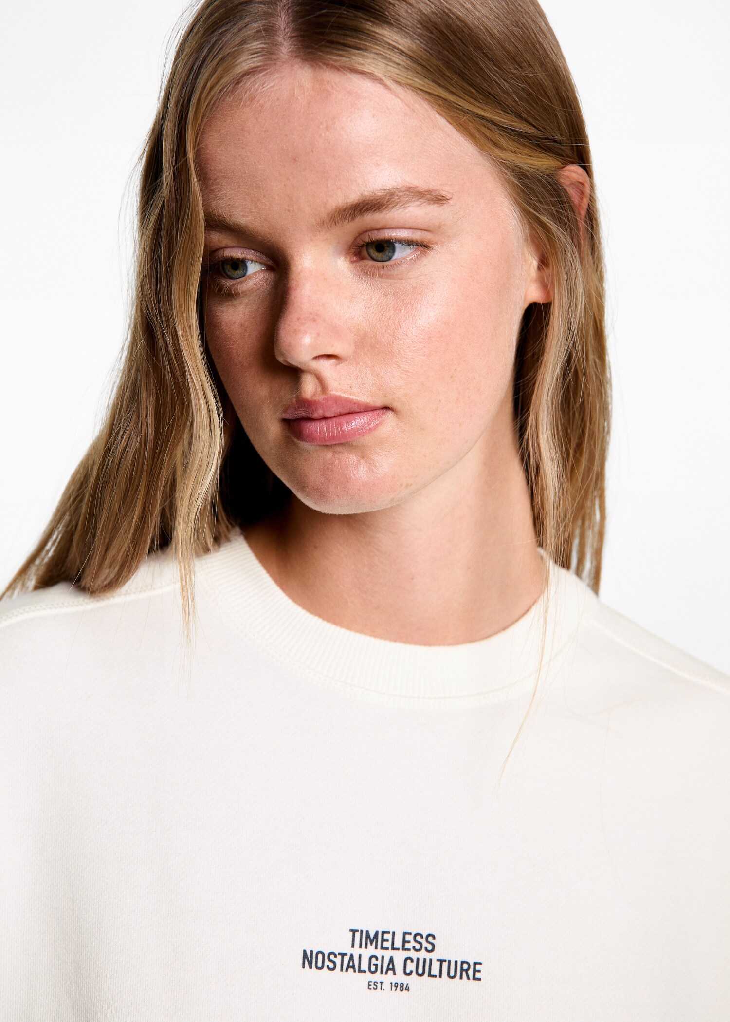 Printed cotton sweatshirt - Details of the article 1