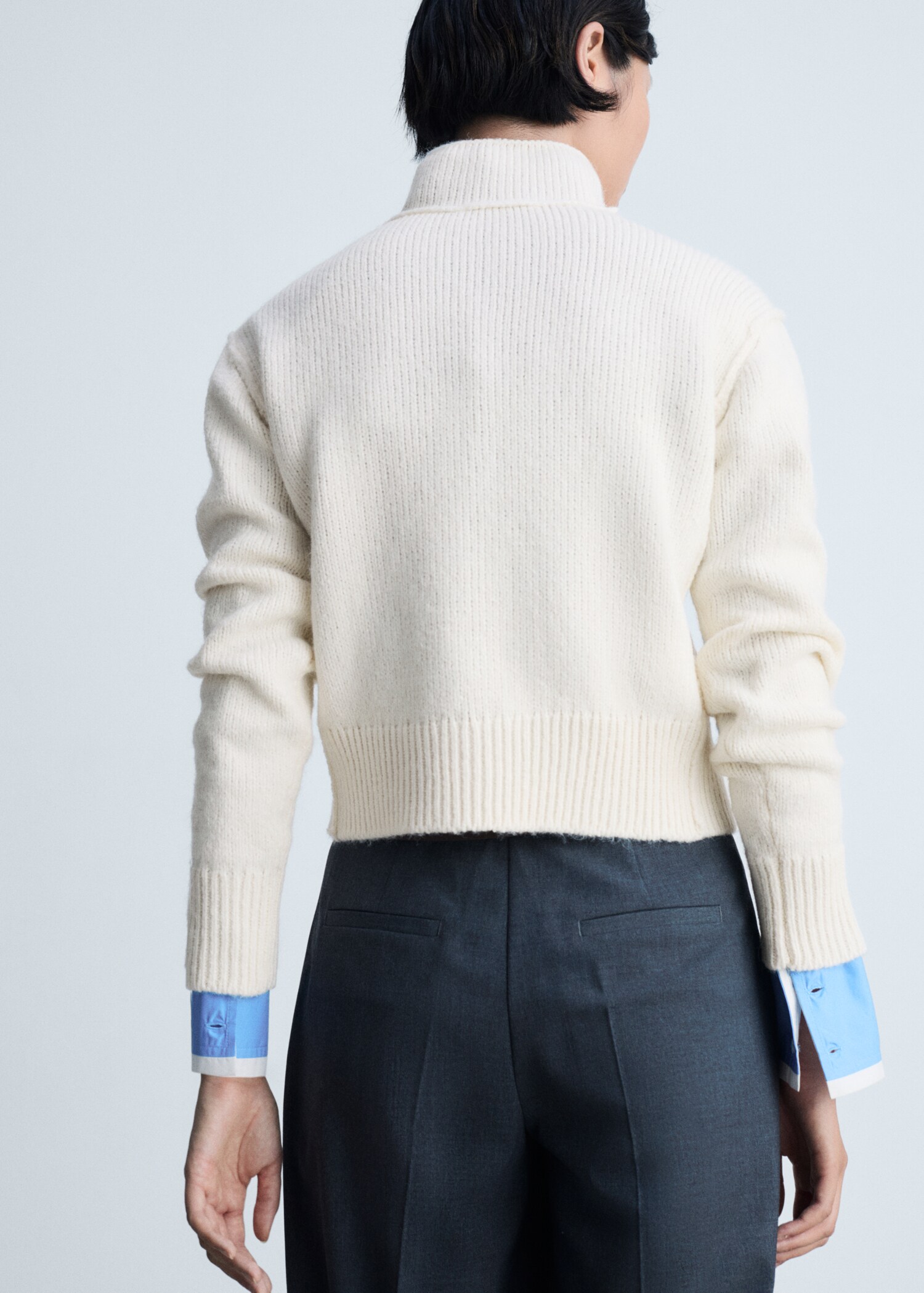 Pull-over col montant coutures - Verso de l’article