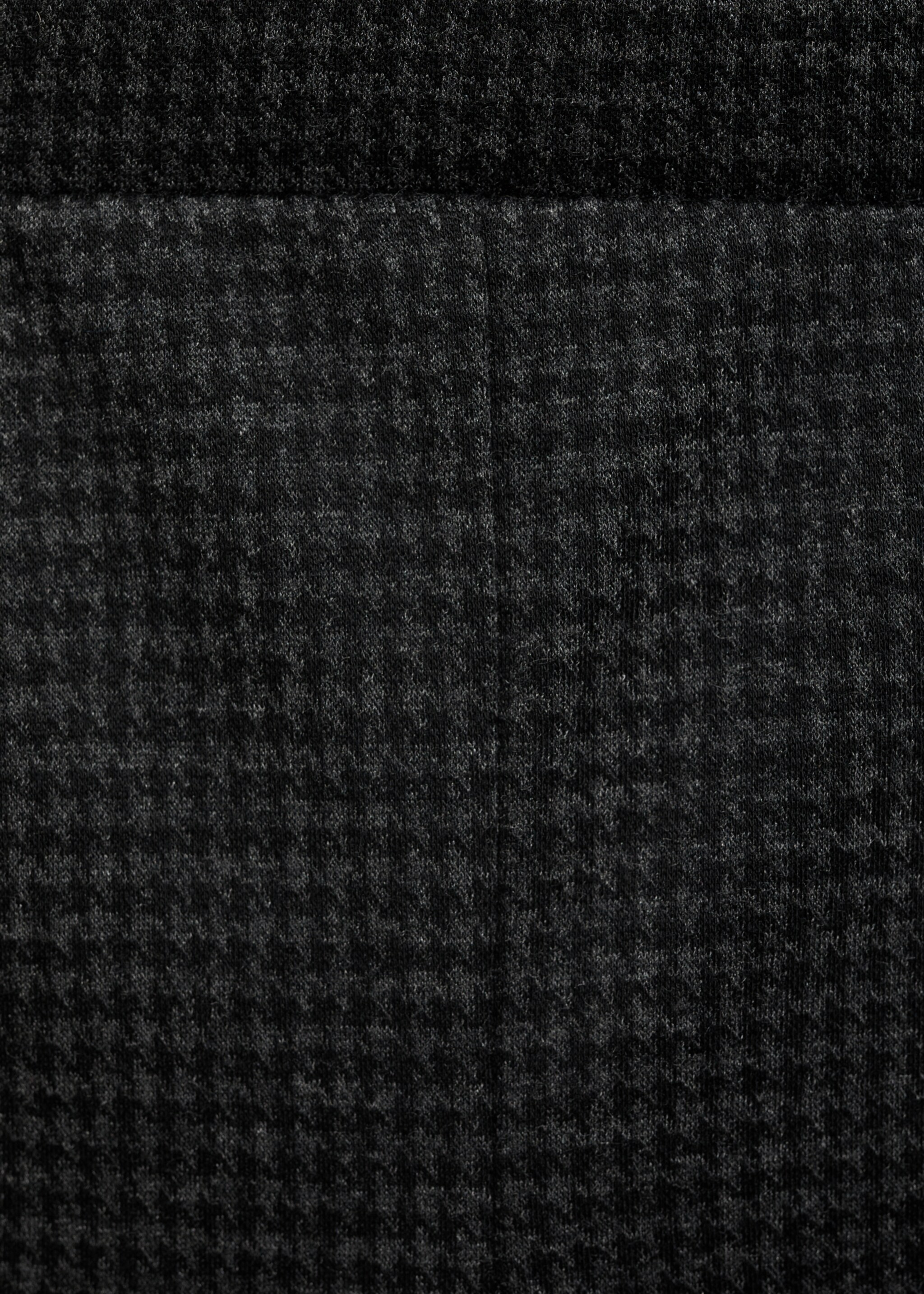 Houndstooth leggings - Details of the article 8, Charcoal. Ref: 77028279-00.