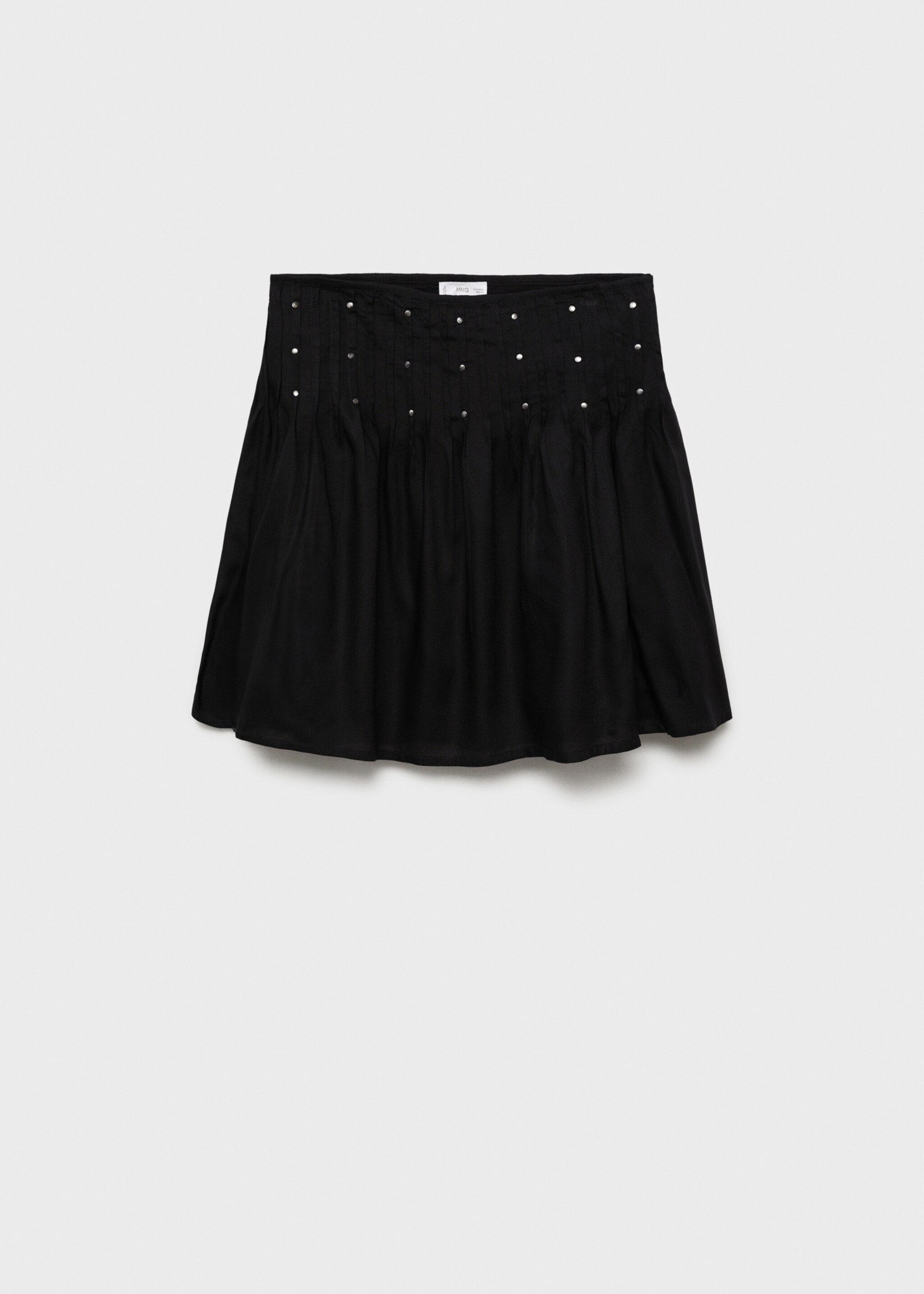 Decorative stud skirt - Article without model, Black. Ref: 77028282-00.