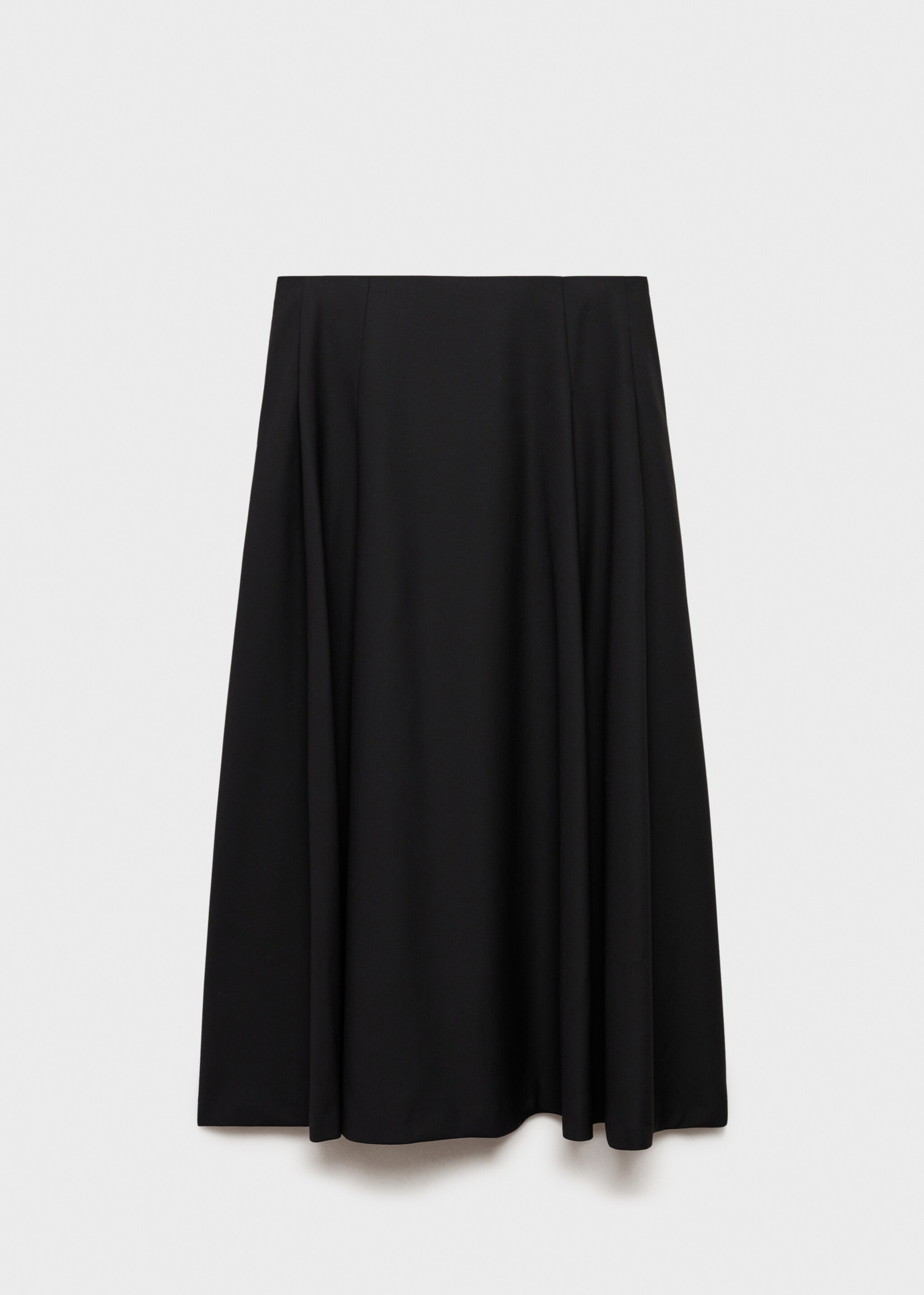 Long flared skirt - Article without model, Black. Ref: 77028284-00.