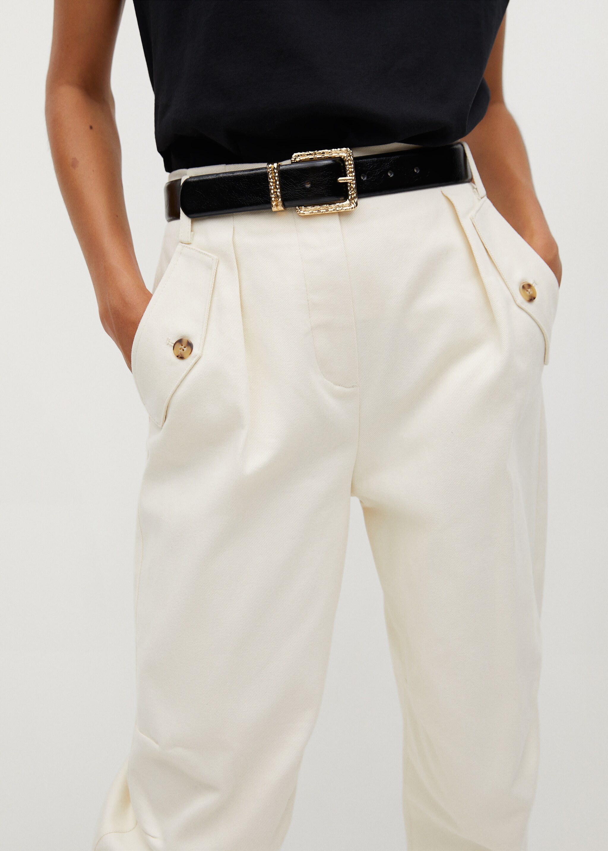 Pantalones slouchy algodón orgánico - Detalle del artículo 3