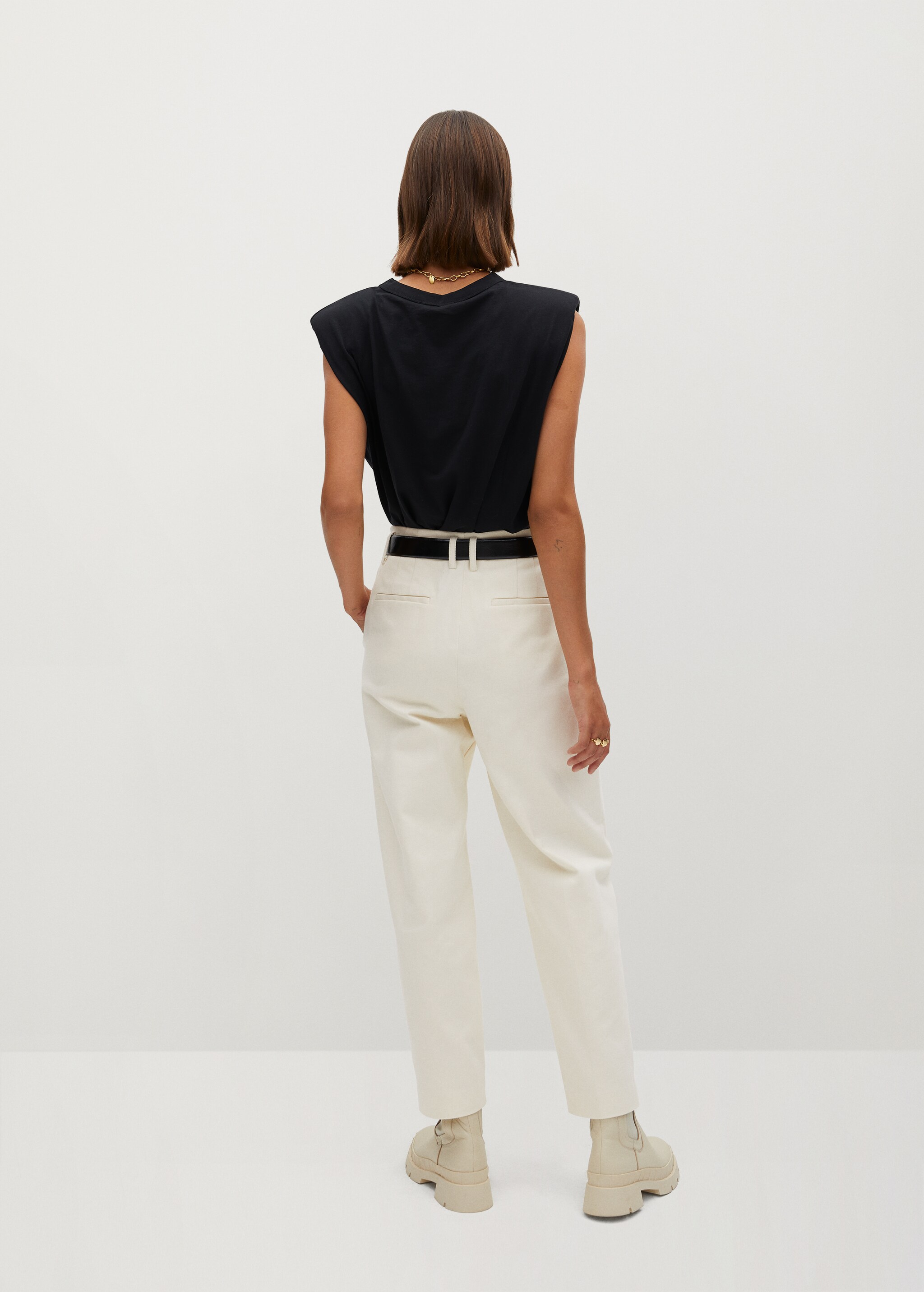 Pantalones slouchy algodón orgánico - Reverso del artículo