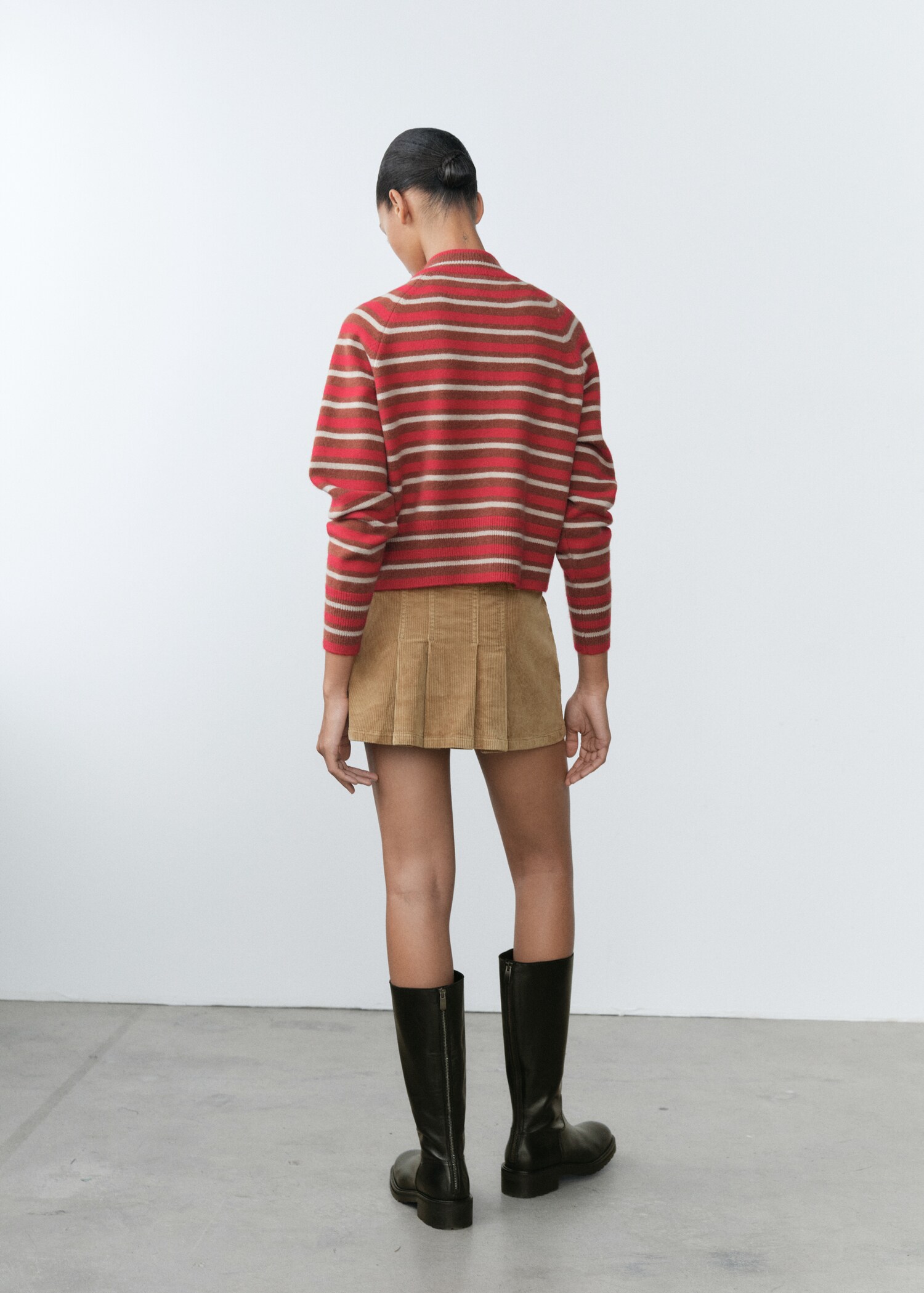 Cárdigan rayas bufanda - Reverso del artículo