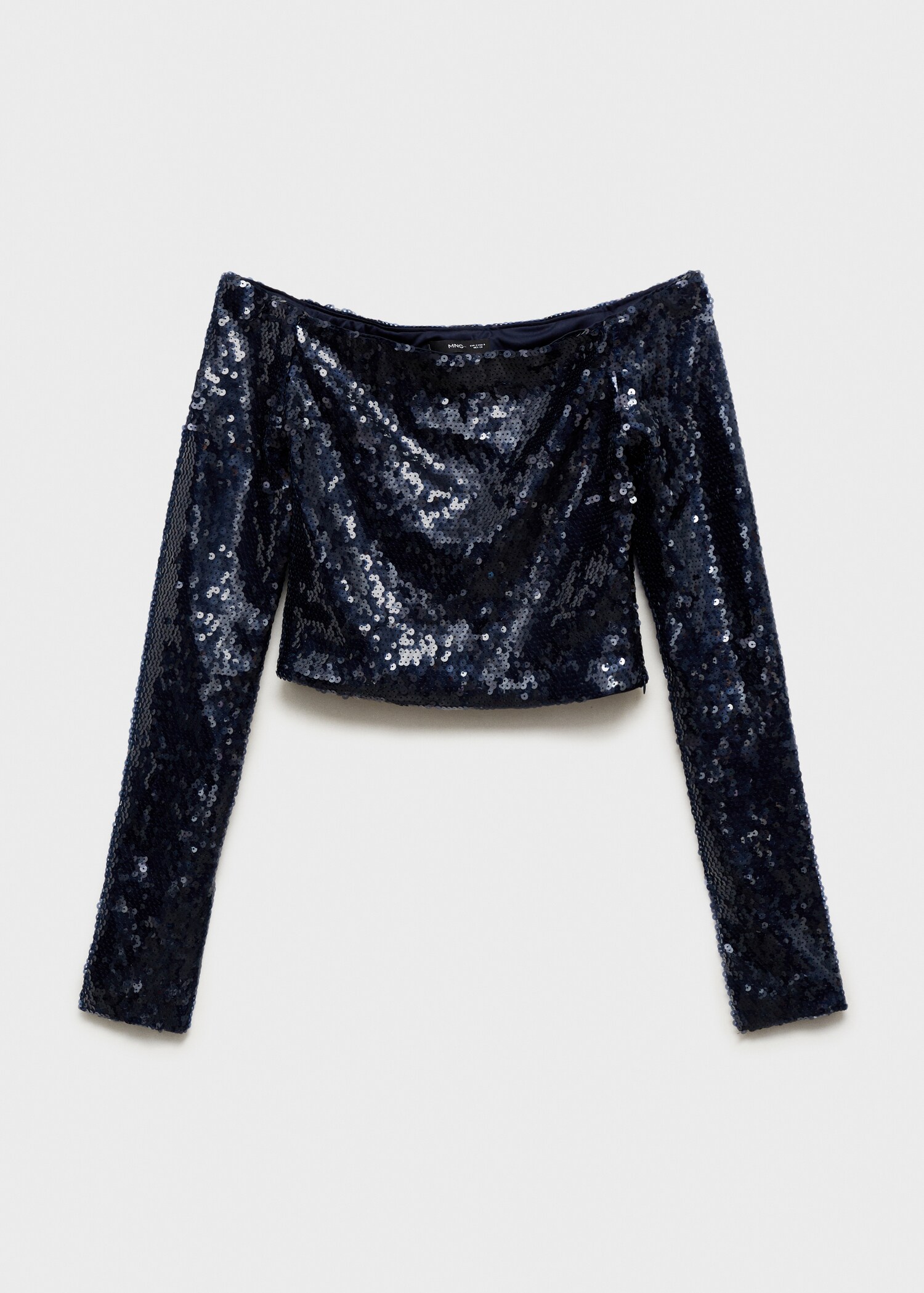 Sequined off-the-shoulder blouse - Article without model