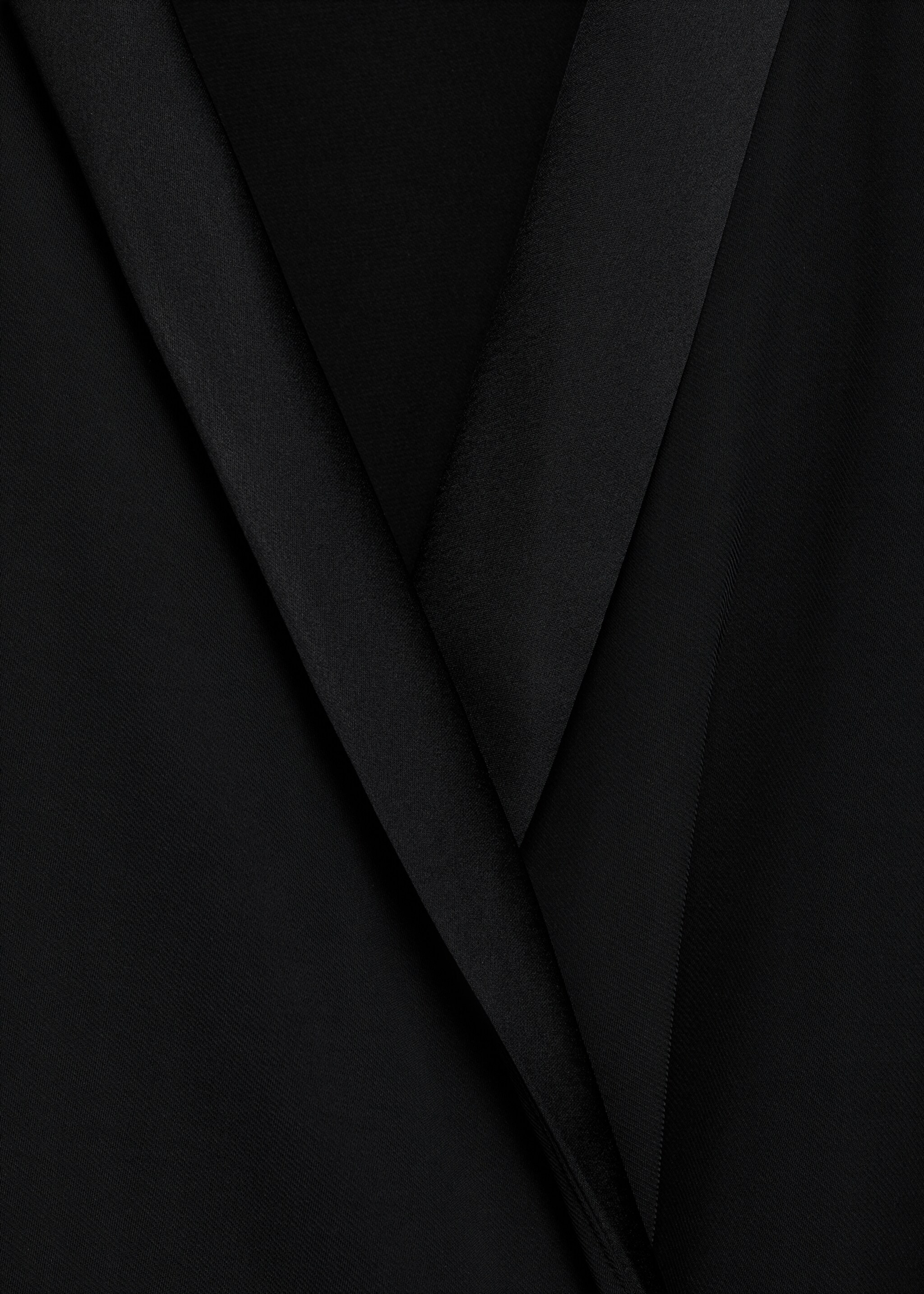 Vestido cruzado laço - Pormenor do artigo 8, Preto. Ref: 77029060-00.