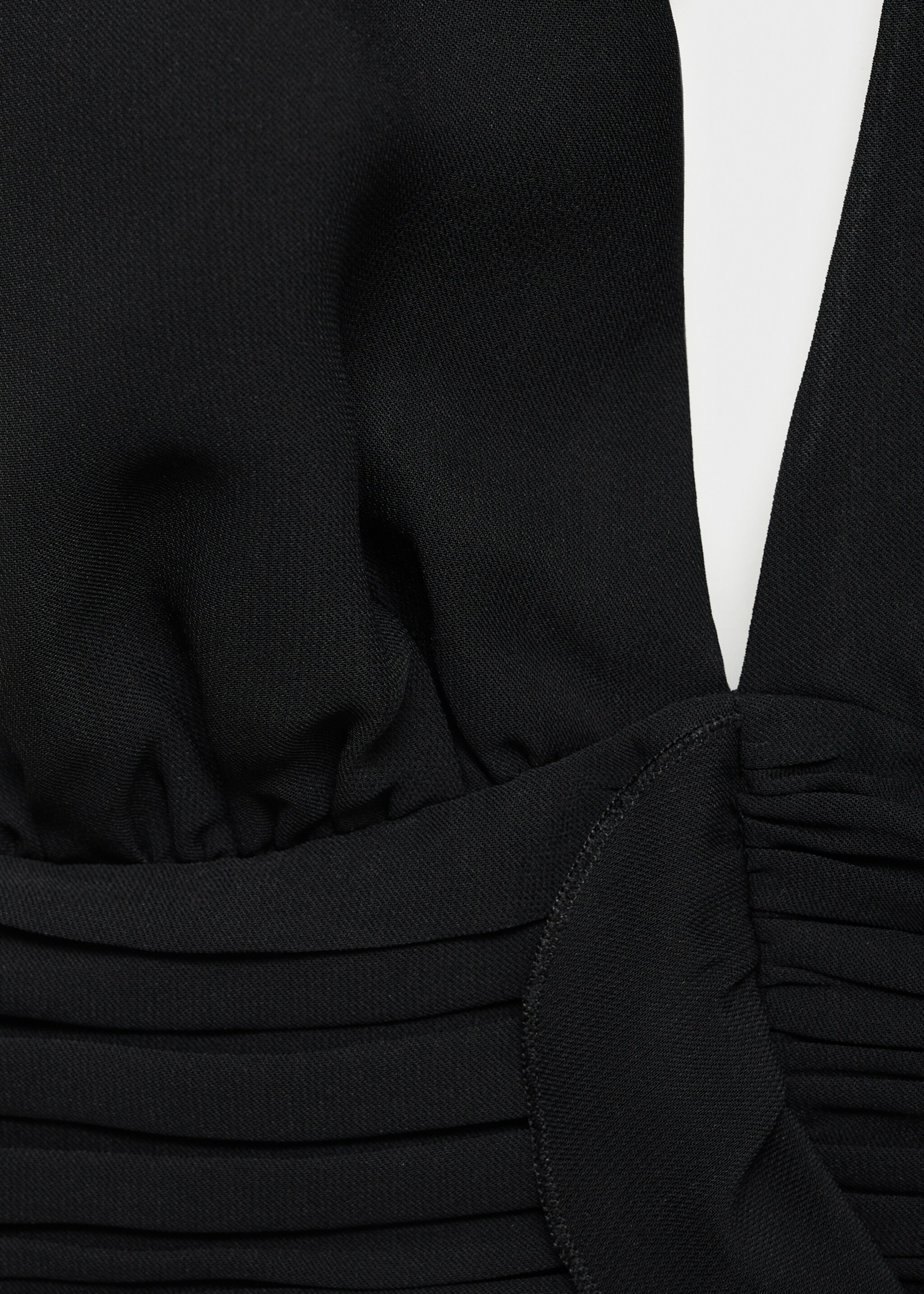 Robe emmanchures détails froncés - Détail de l'article 0, Noir. Ref: 77029061-00.