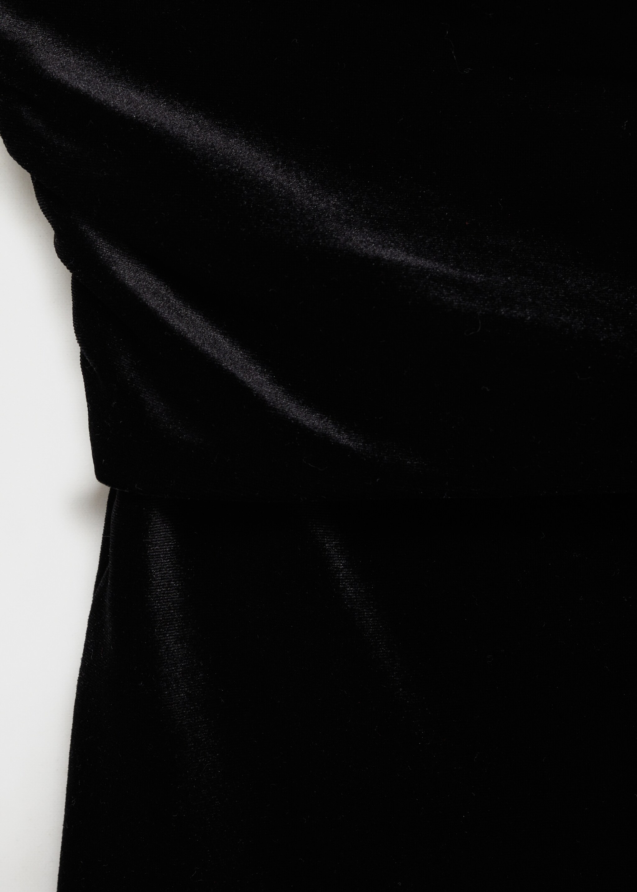 Top bandó vellut - Detall de l'article 8, Negre. Ref: 77029066-00.