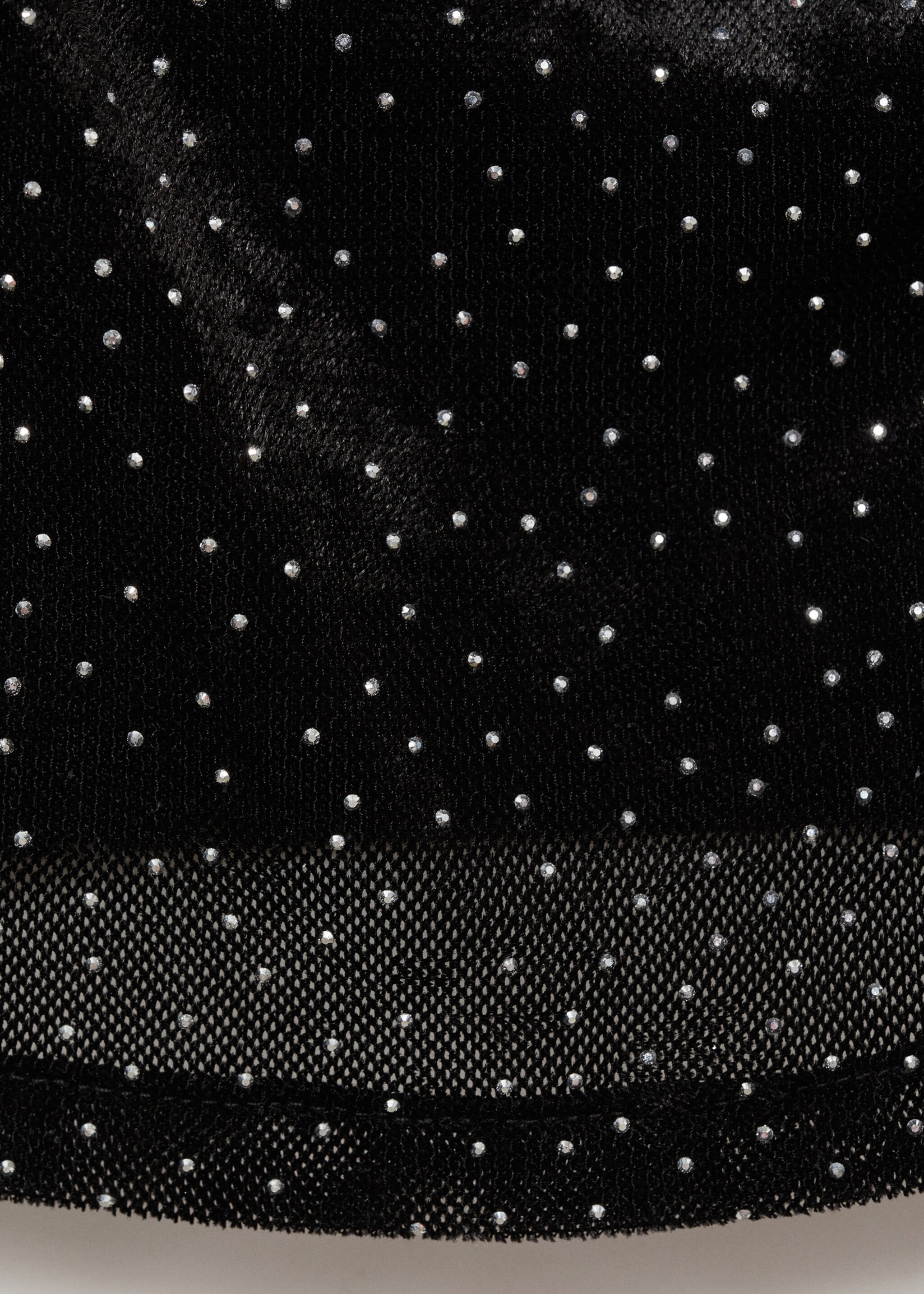 Top maille détail strass - Détail de l'article 0, Noir. Ref: 77029069-00.