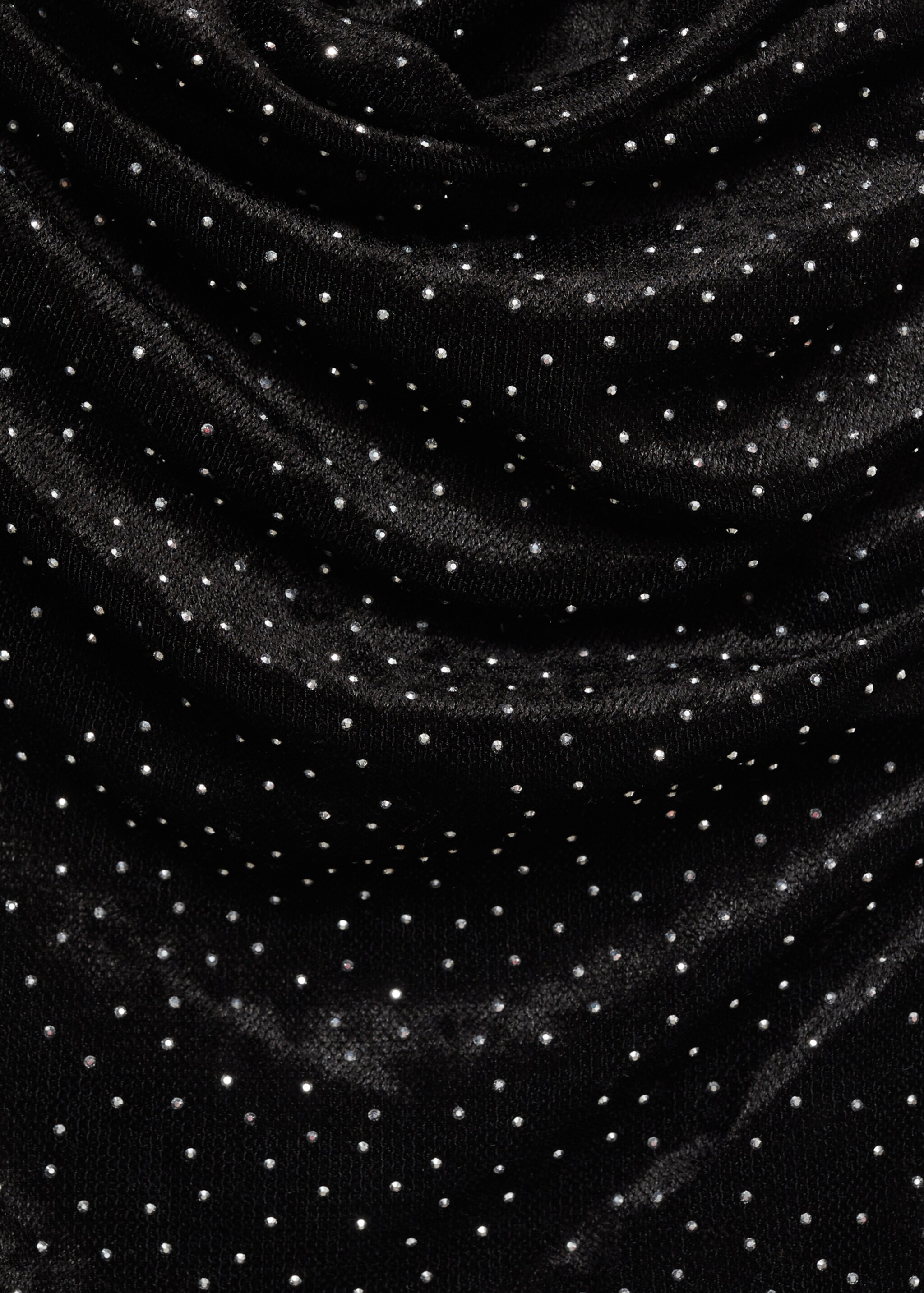 Top maille détail strass - Détail de l'article 8, Noir. Ref: 77029069-00.