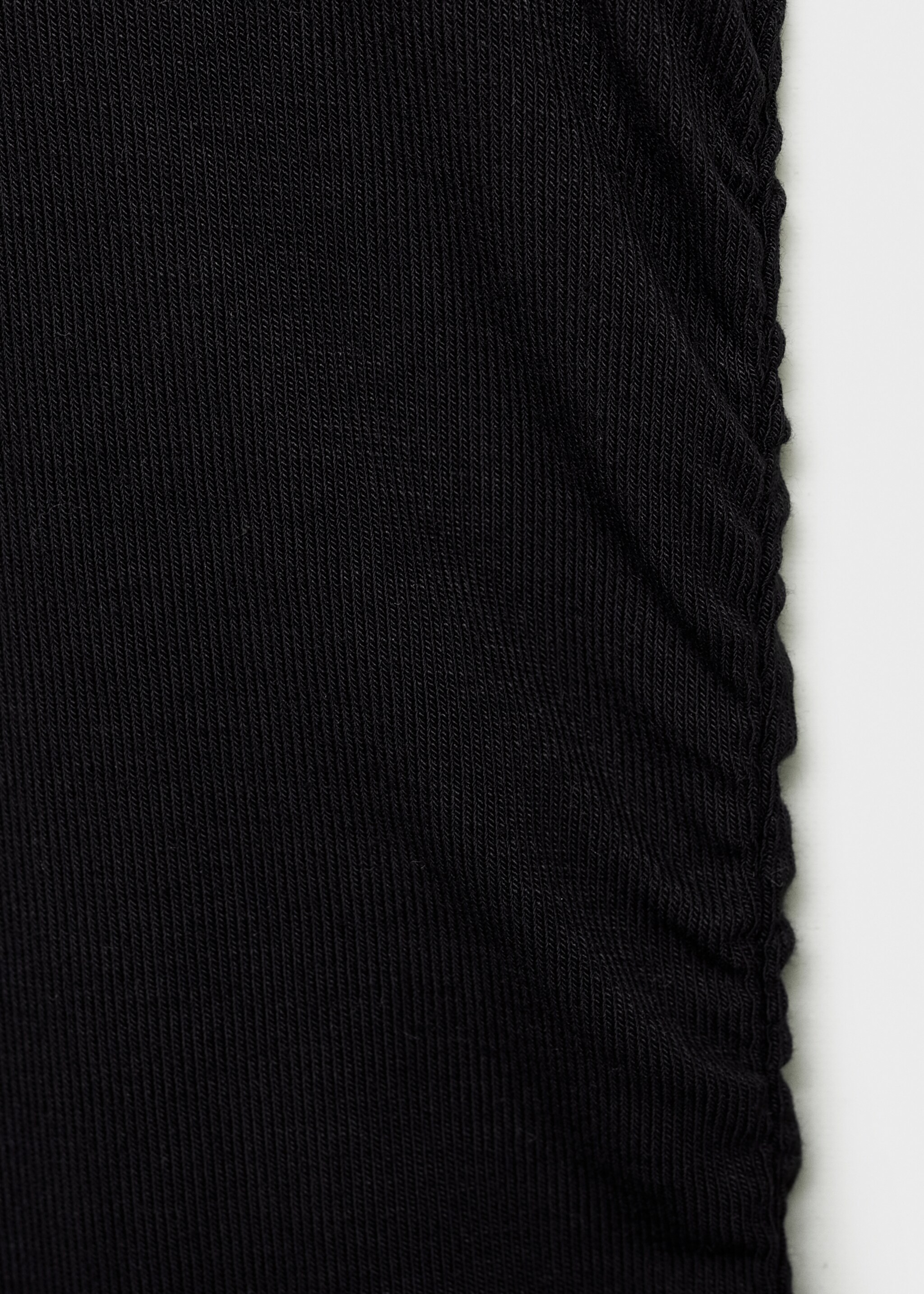 Asymmetrical laced top - Details of the article 0, Black. Ref: 77029070-00.