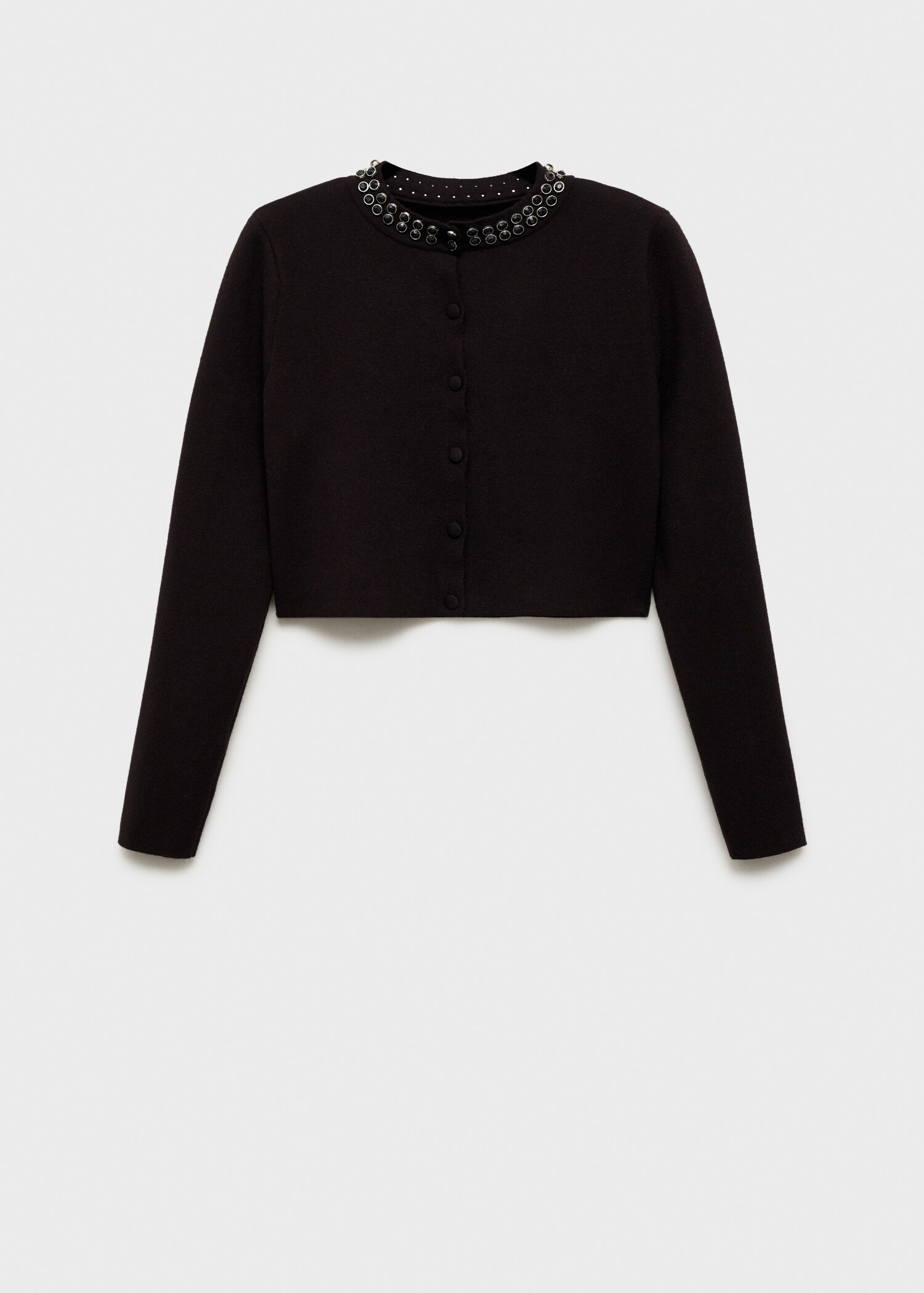 Cardigan with rhinestone collar - Article without model