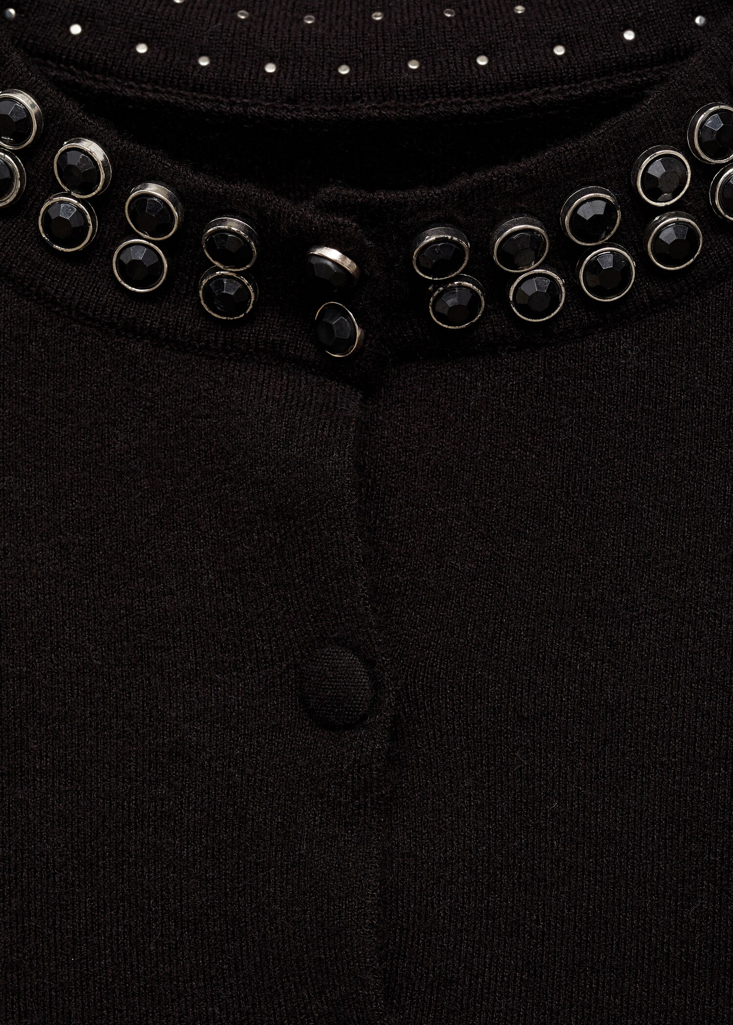 Cardigan with rhinestone collar - Details of the article 8