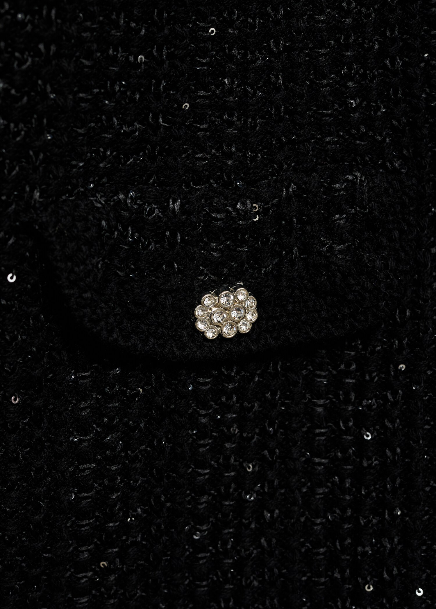 Knitted cardigan with shiny details - Details of the article 8