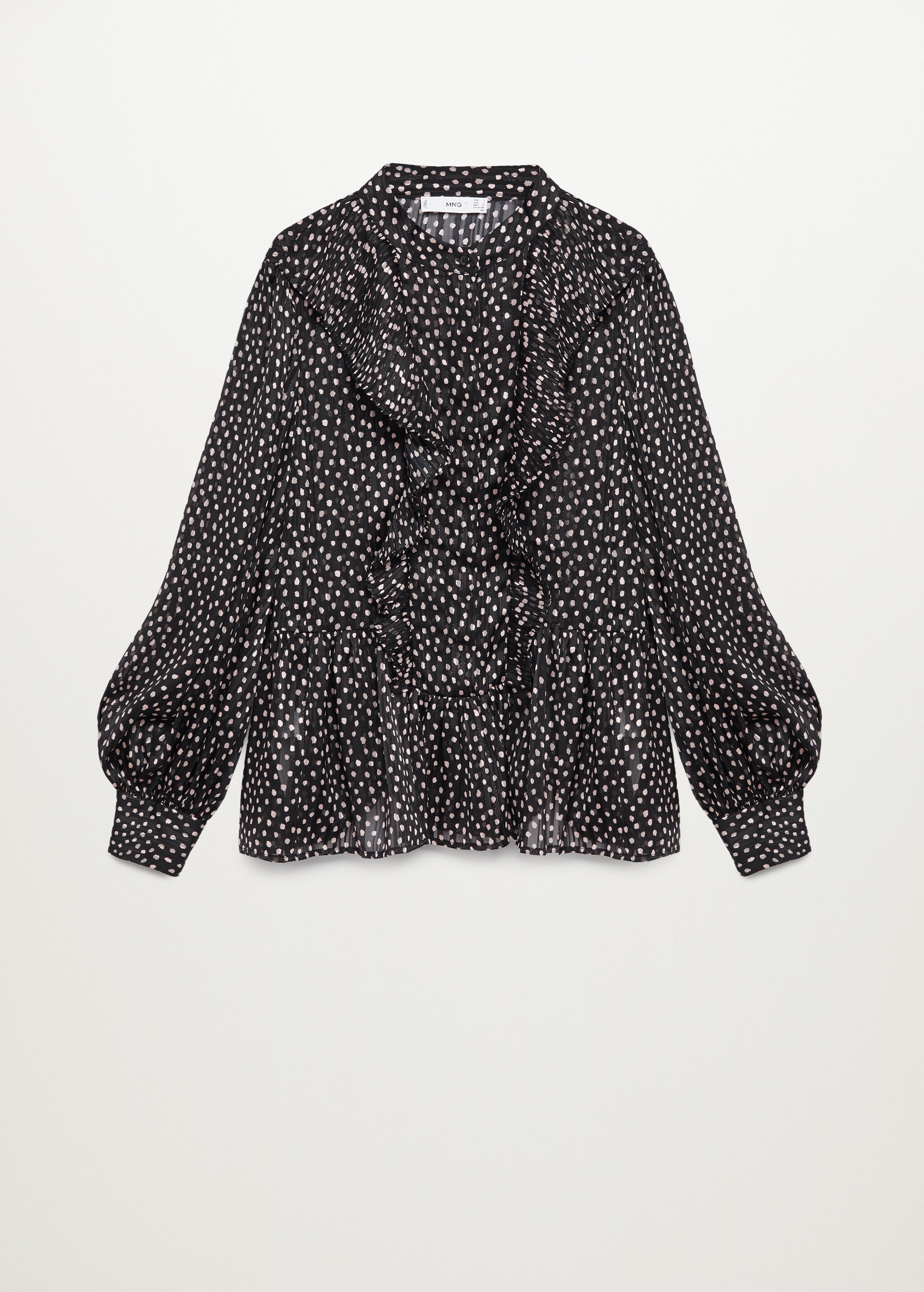 Blusa estampada volantes - Artículo sin modelo