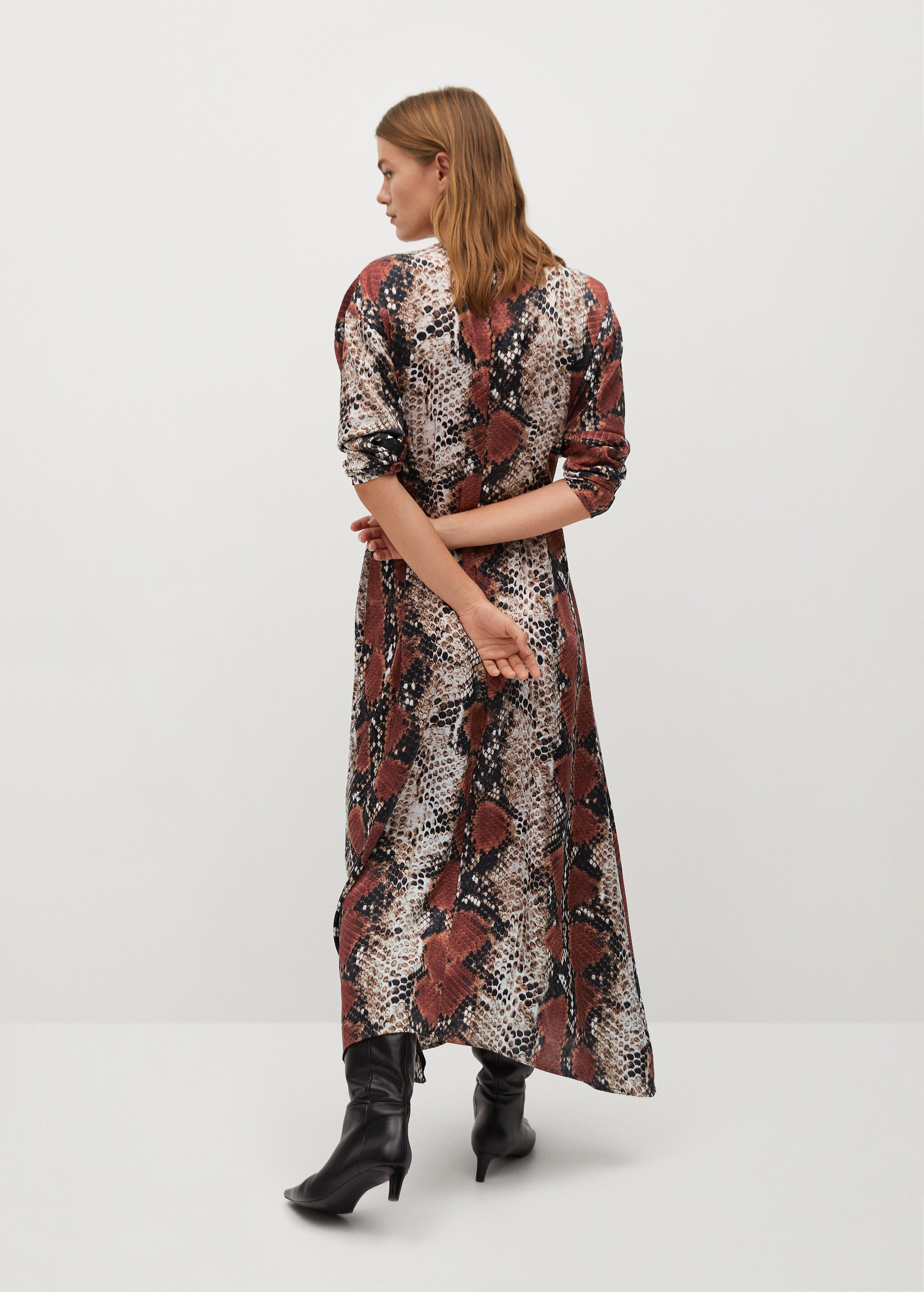 Vestido estampado serpiente - Reverso del artículo