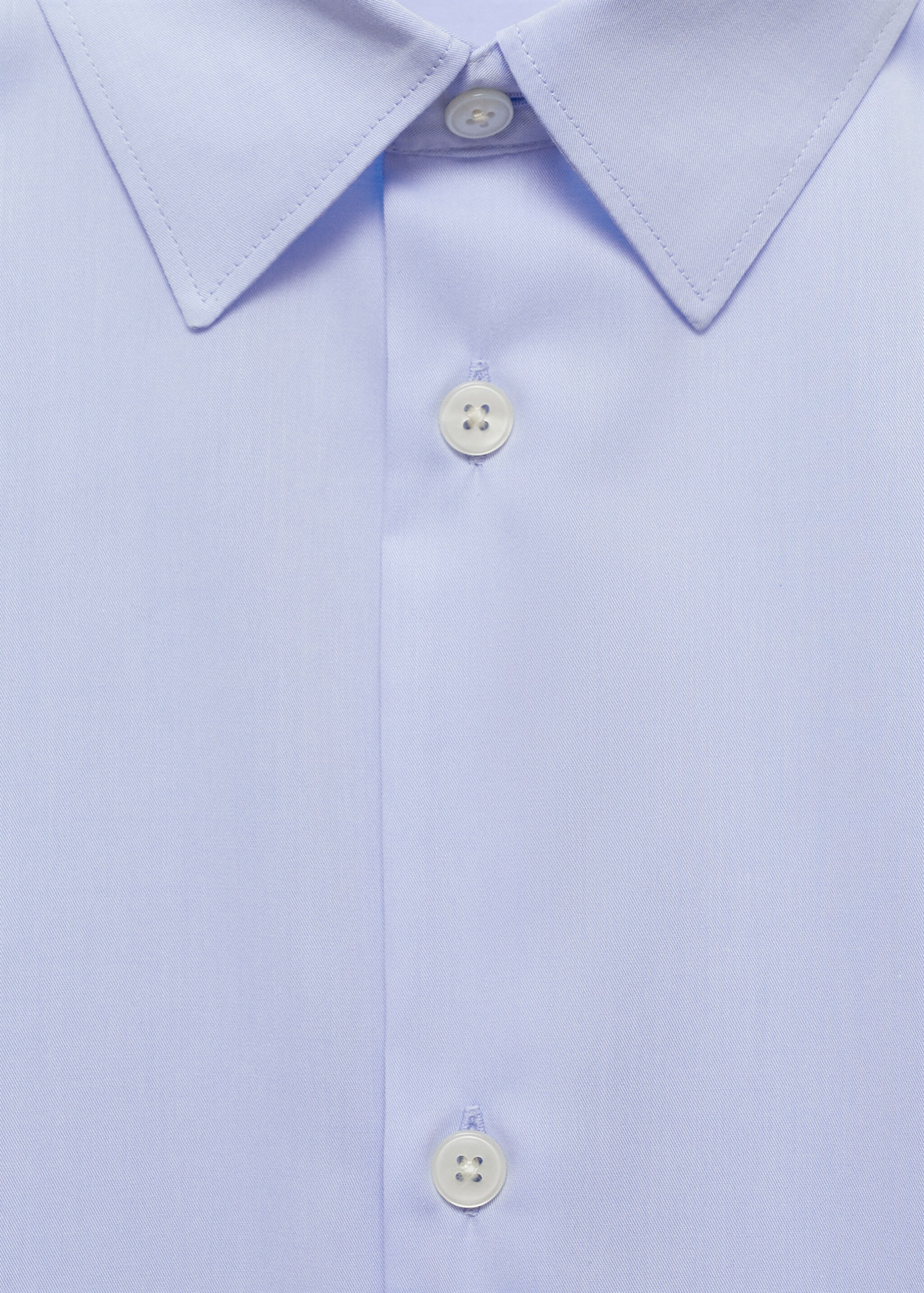 Chemise 100 % coton boxy-fit - Détail de l'article 8, Bleu ciel. Ref: 77029231-00.