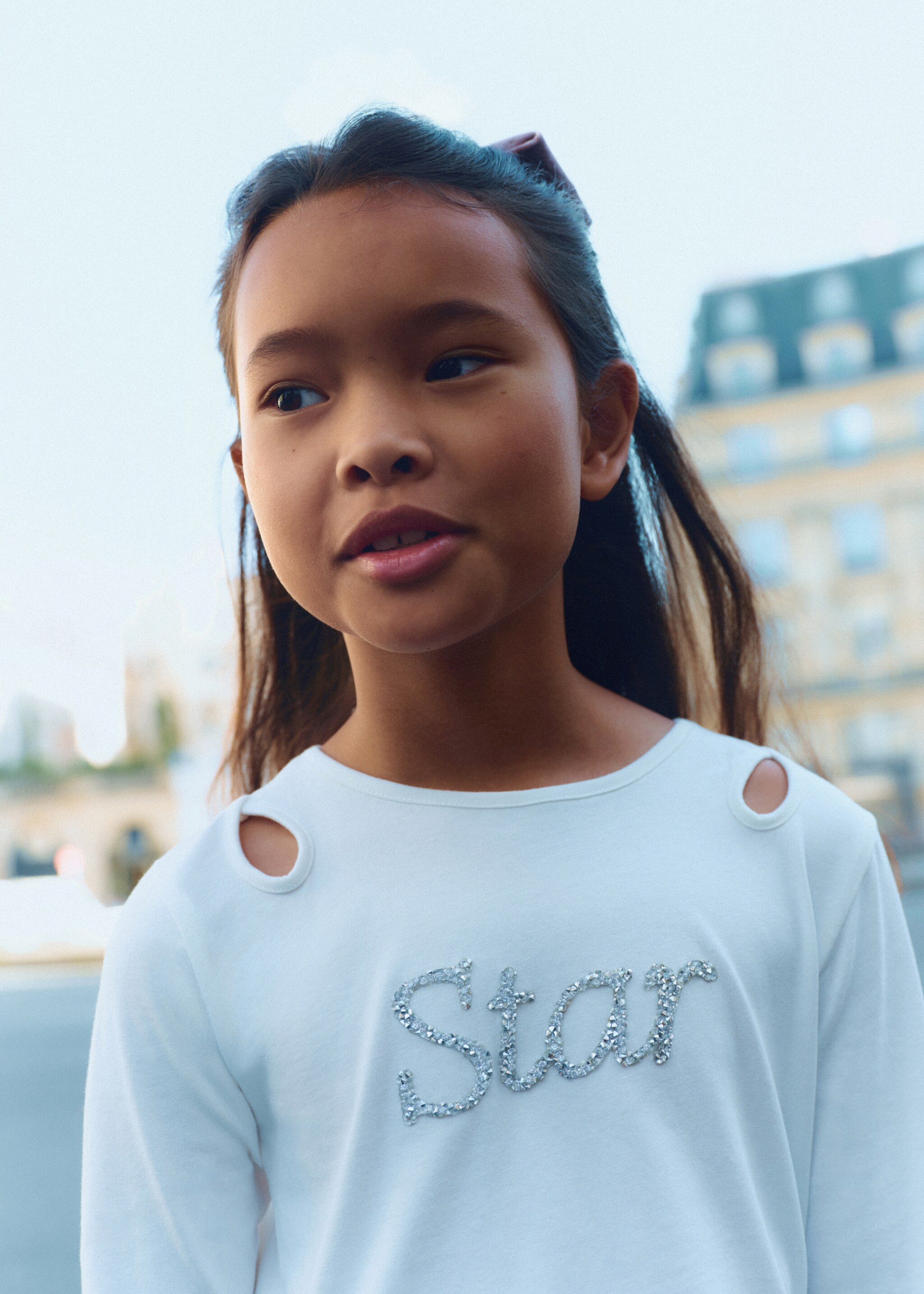 Paljett t-shirt - Detaljer om artikeln 5, Benvit. Ref: 77029236-00.