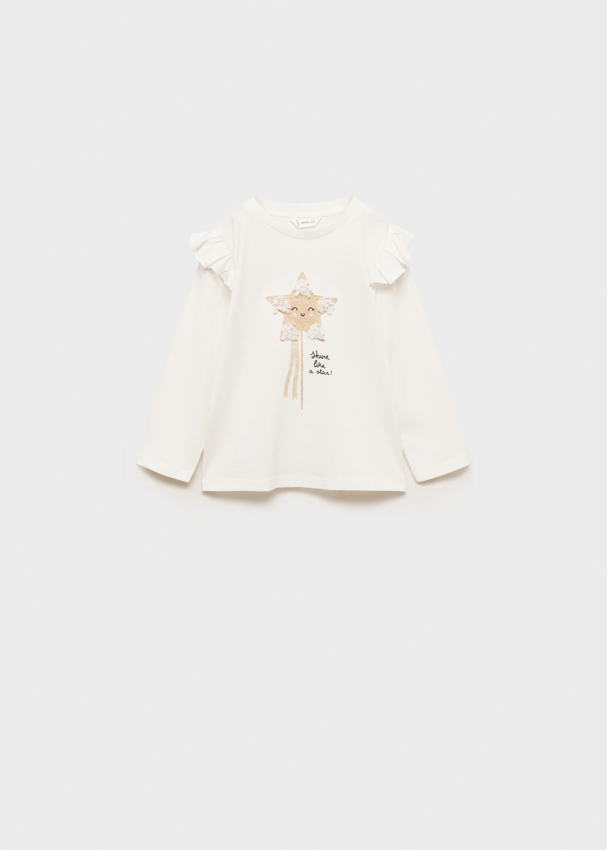 Camiseta estampado relieve - Artículo sin modelo, Blanco roto. Ref: 77029241-00.