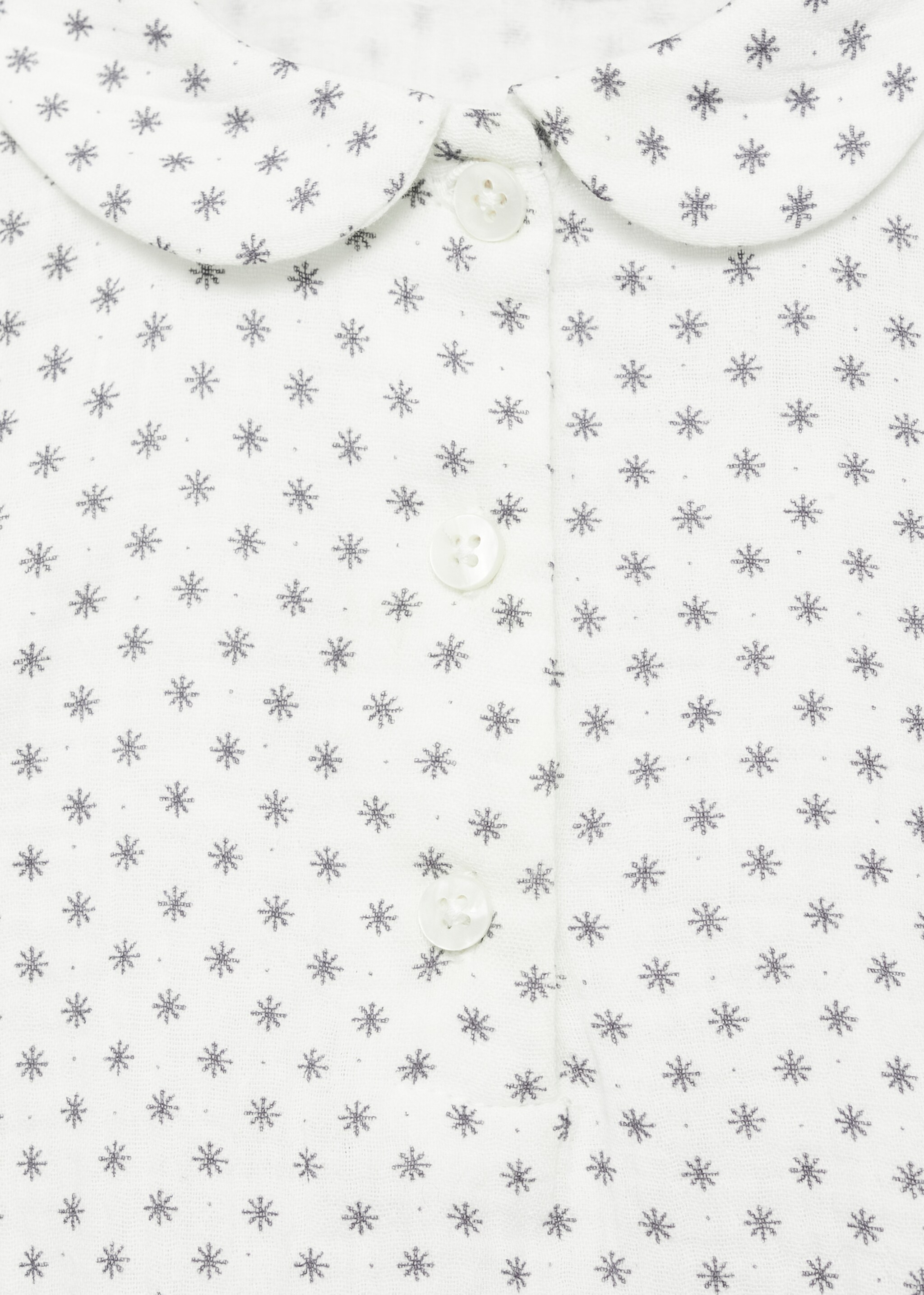 Printed cotton blouse - Details of the article 8, Off White. Ref: 77029243-00.