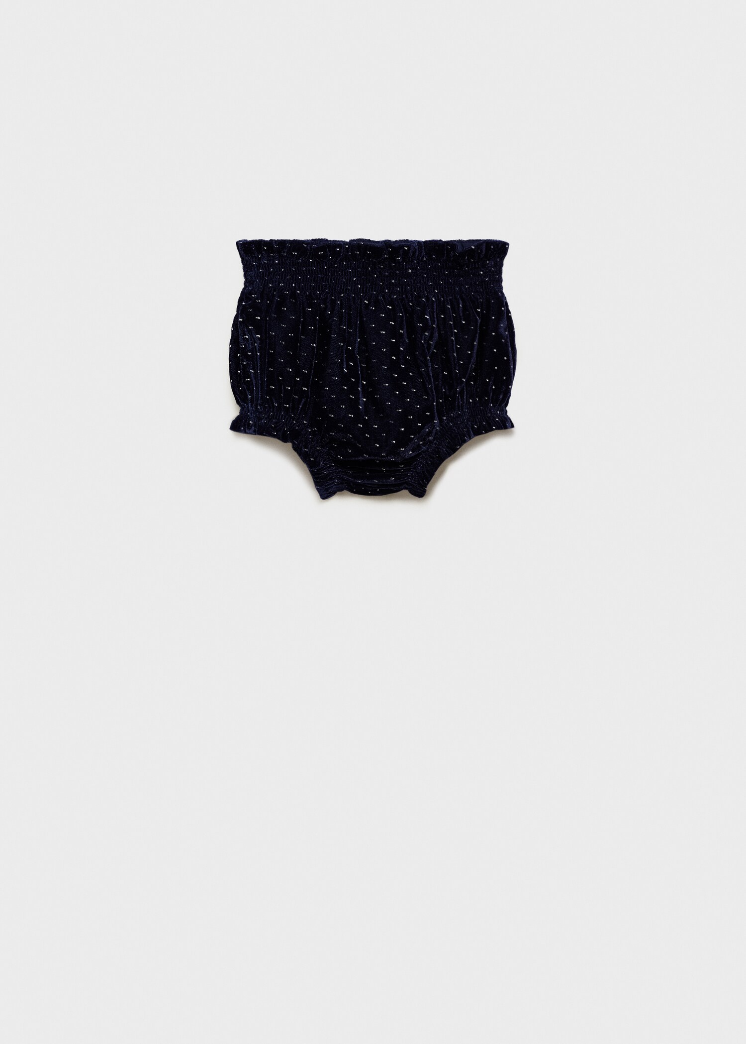 Polka-dot velvet short - Article without model